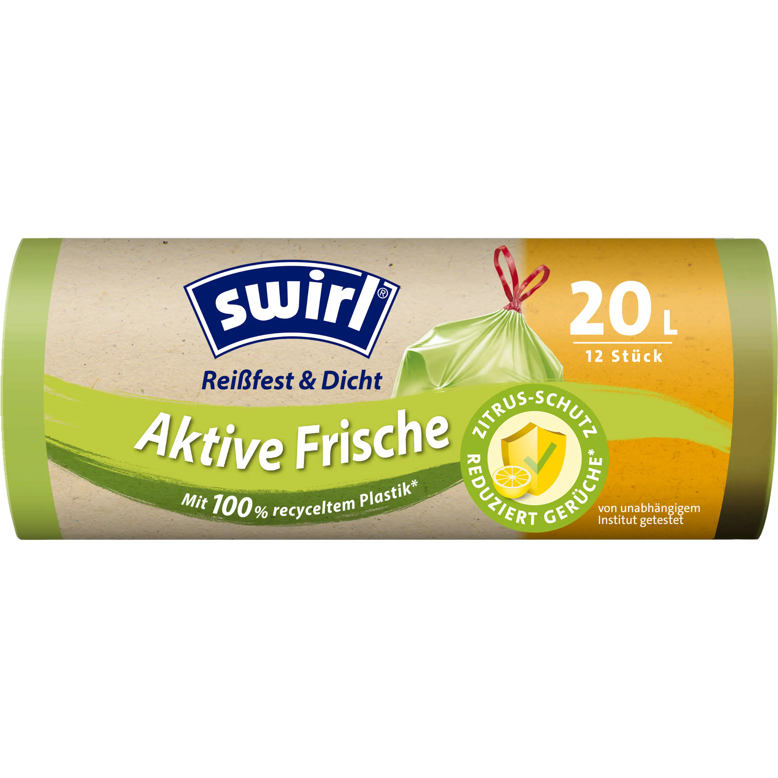 Swirl® Aktive Frische Müllbeutel 20 L Reißfest & Dicht