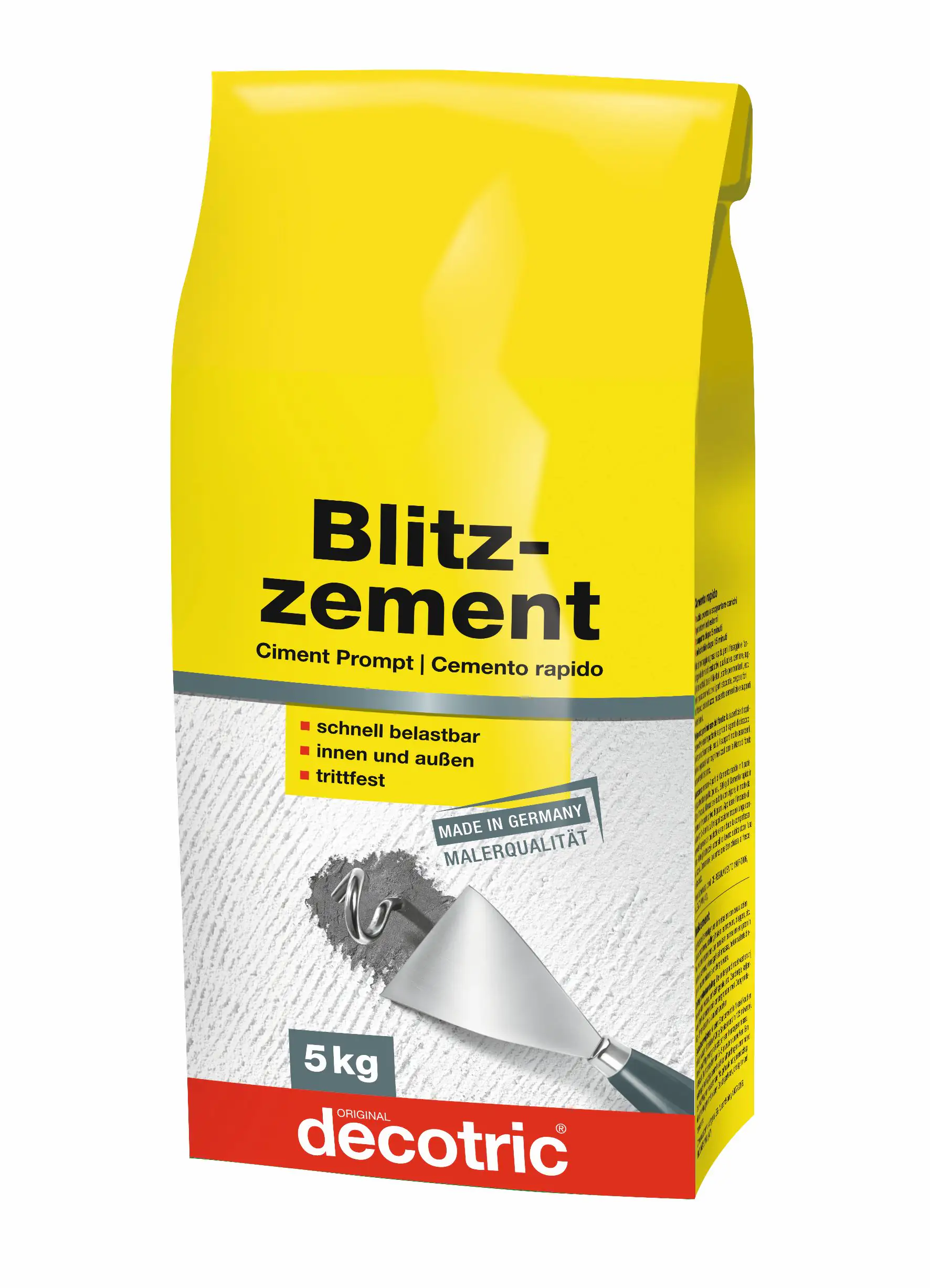 Decotric Blitzzement grau, 5 kg