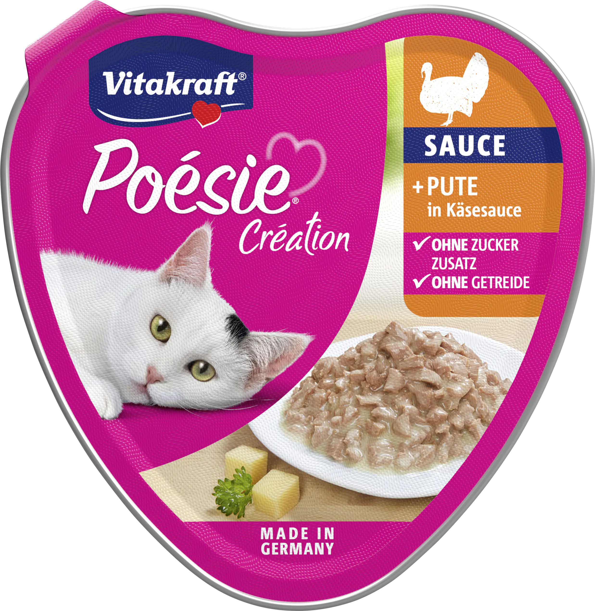 Vitakraft Poésie Katzenfutter Création Pute in Käsesauce 85 g