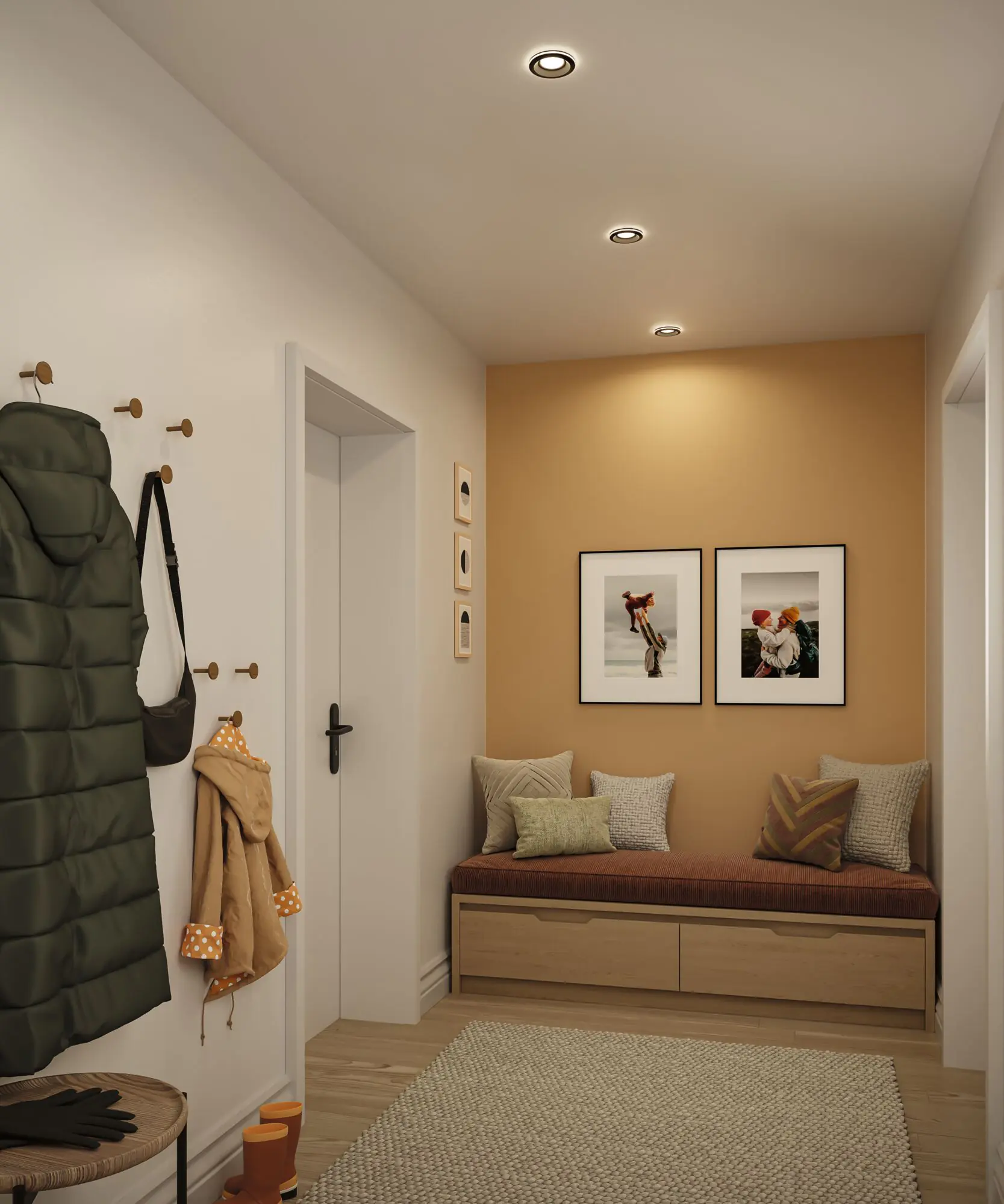 Paulmann LED-Einbauleuchte Sormus 3x 4,8W schwarz