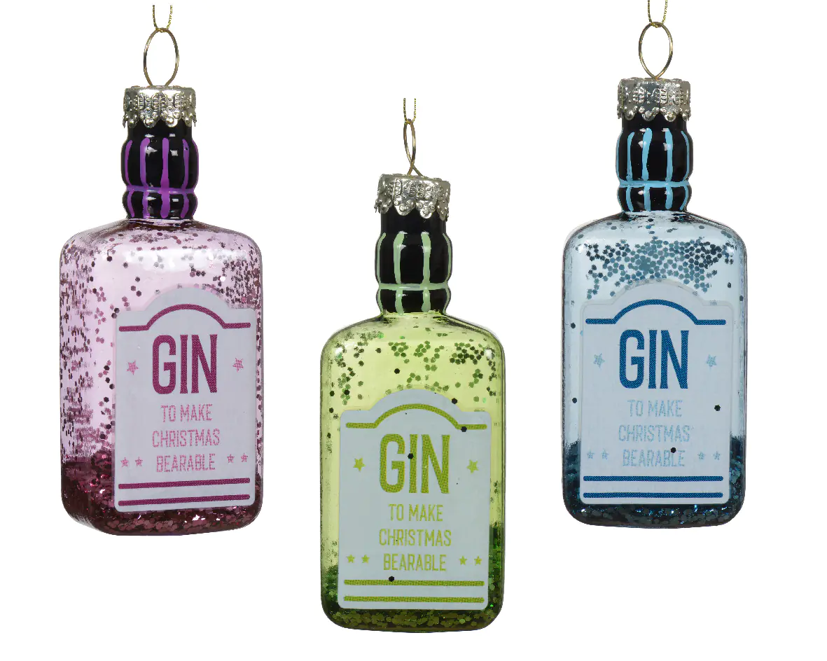 Kaemingk Weihnachtsbaumkugeln Glas sortiert