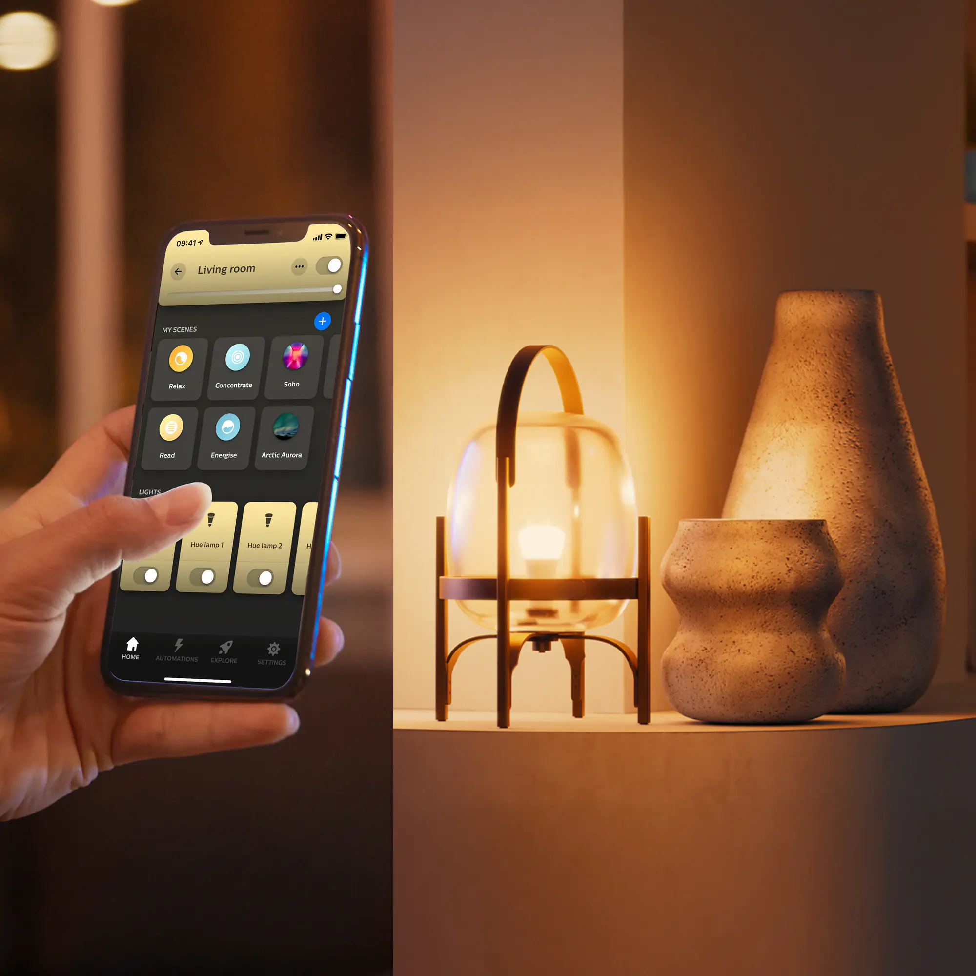 Philiph Hue Smart LED Leuchtmittel 8,1 W E27 warmweiß dimmbar