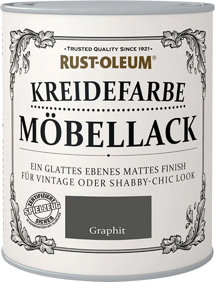Rust-Oleum Kreidefarbe Möbellack 125 ml graphit