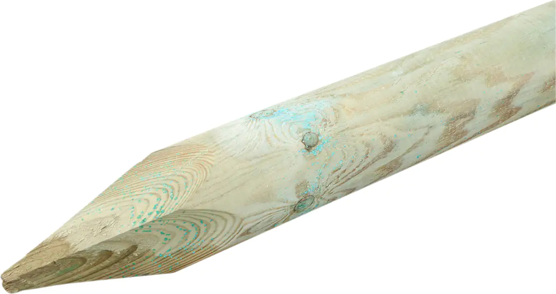 Baumpfahl 120 cm, Ø 8 cm, kesseldruckimprägniert Baumpfahl 120 cm, Ø 8 cm, kesseldruckimprägniert