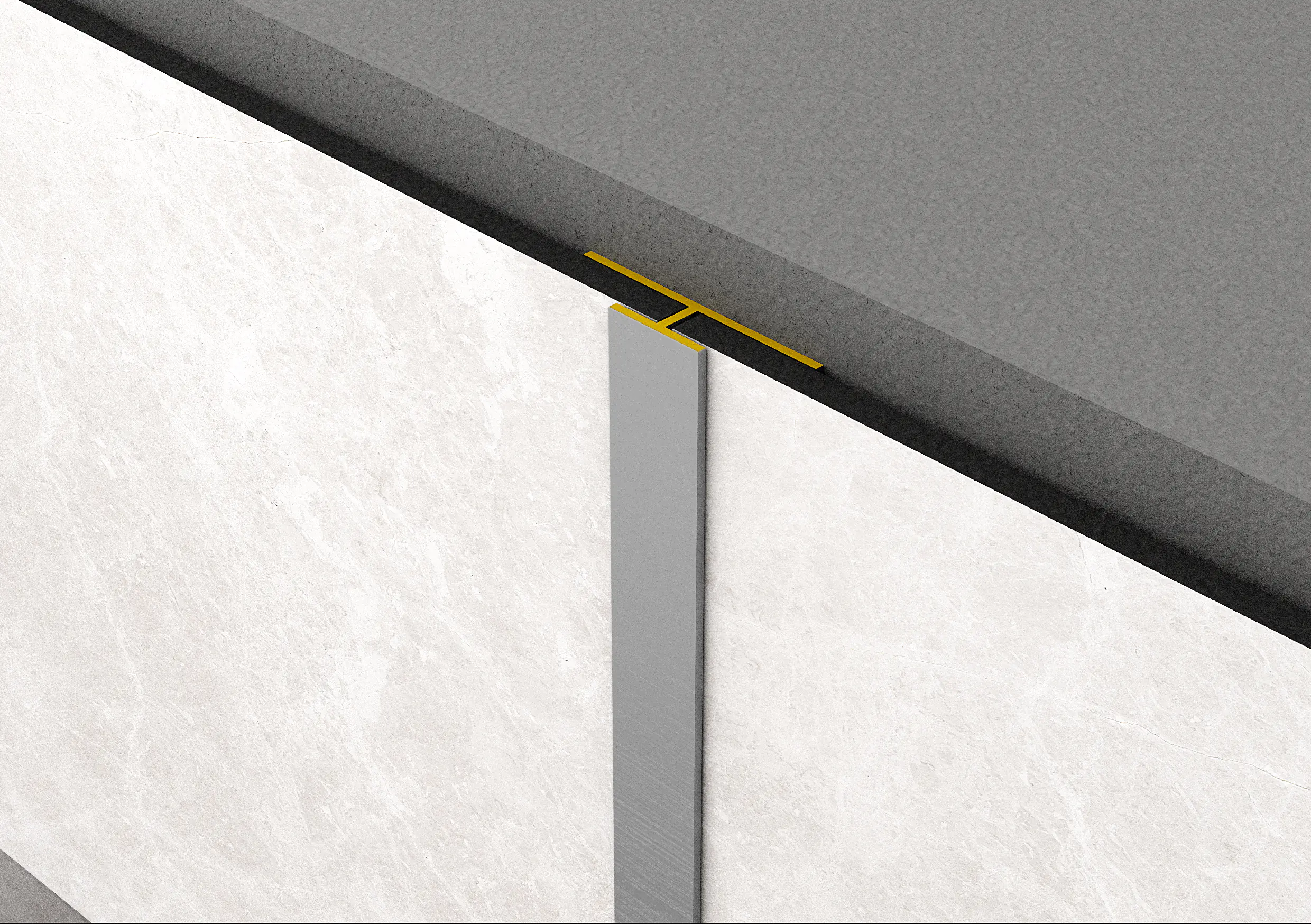 Rock the Wall T-Profil silber 280 x 3 x 0,69 cm