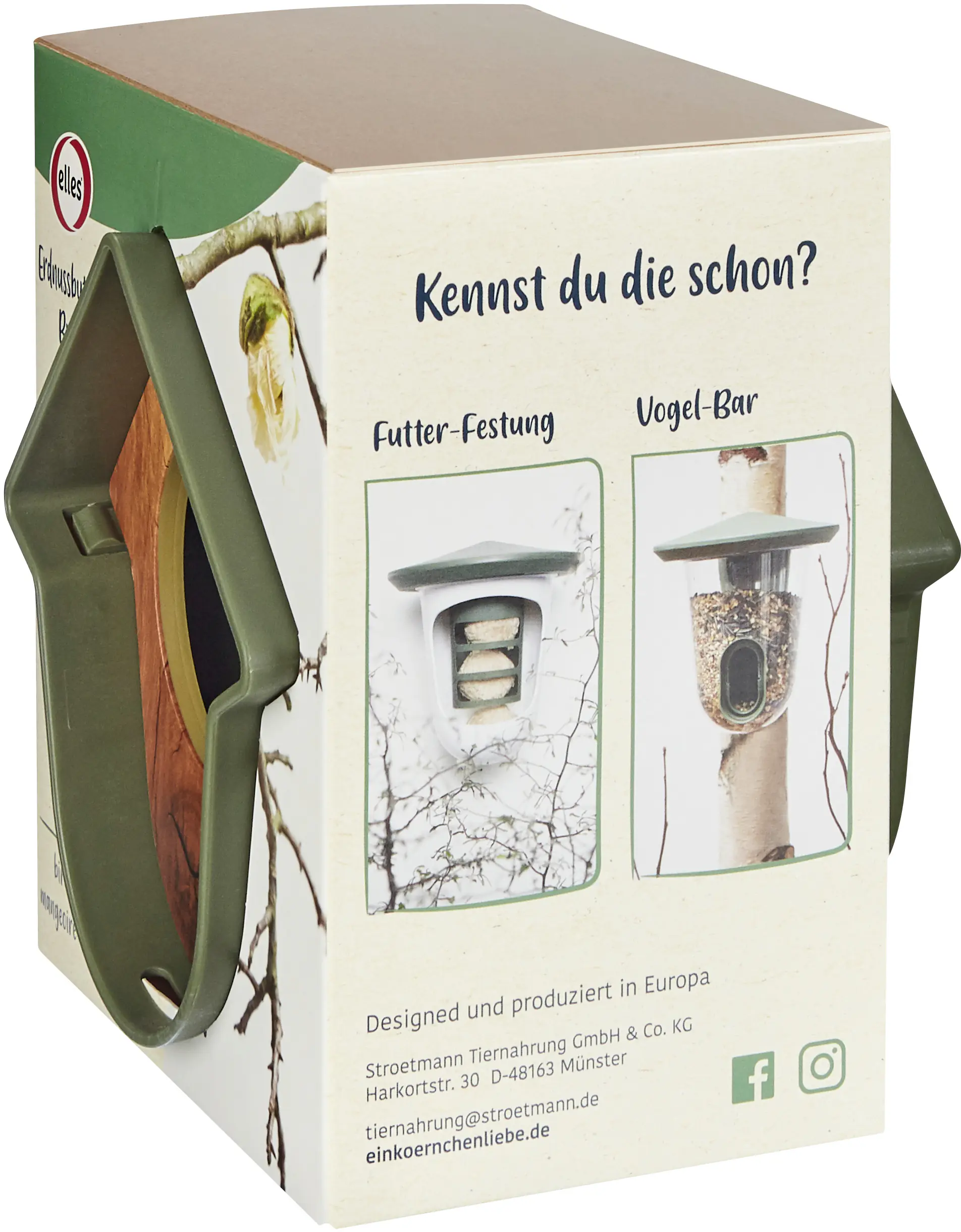Elles Vogelfutterspender Erdnussbutter-Bude