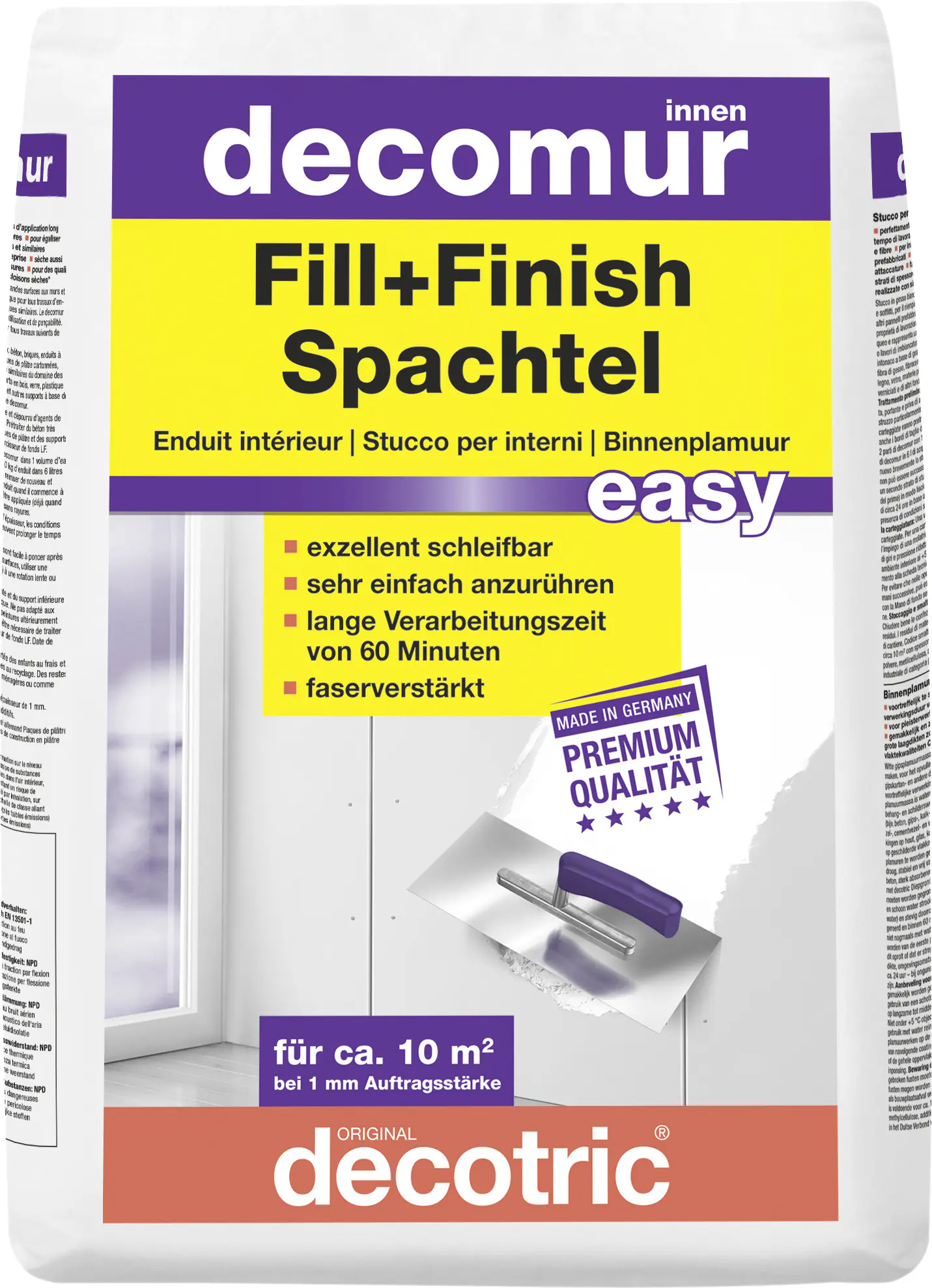 Decotric Decomur Fill+Finish Spachtel easy 10 kg