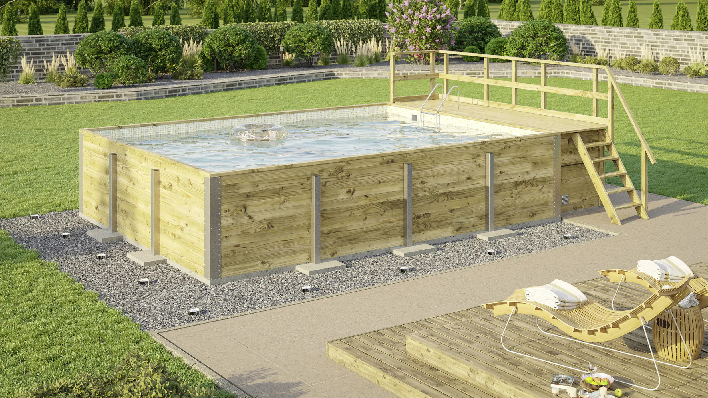 Weka Massivholzpool-Set Sand 595 Gr. 2 636 x 400 x 116 cm inkl. Sandfilteranlage Weka Massivholzpool-Set Sand 595 Gr. 2 636 x 400 x 116 cm inkl. Sandfilteranlage