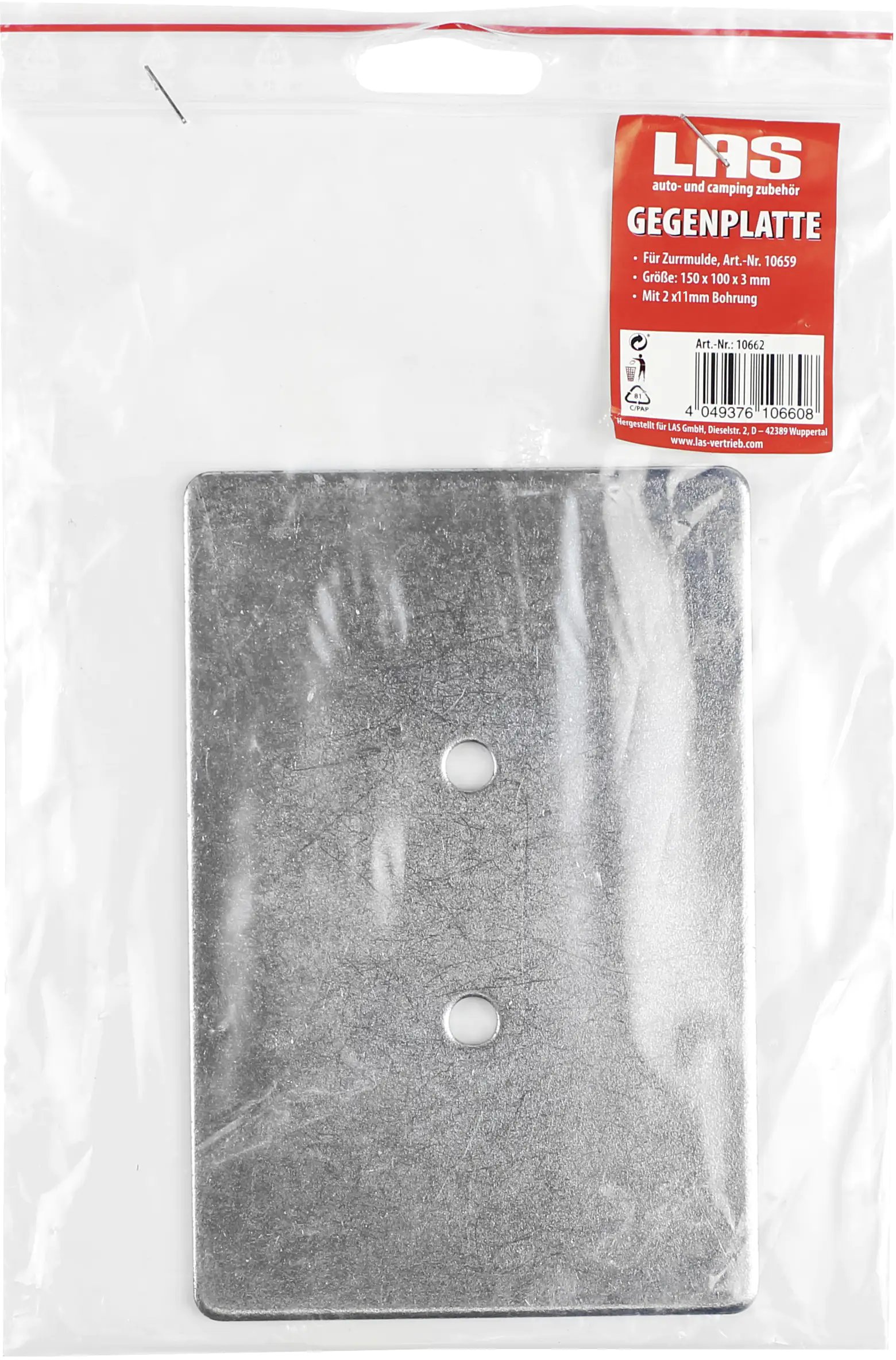 LAS Gegenplatte zur Stabilisierung der Zurrmulden