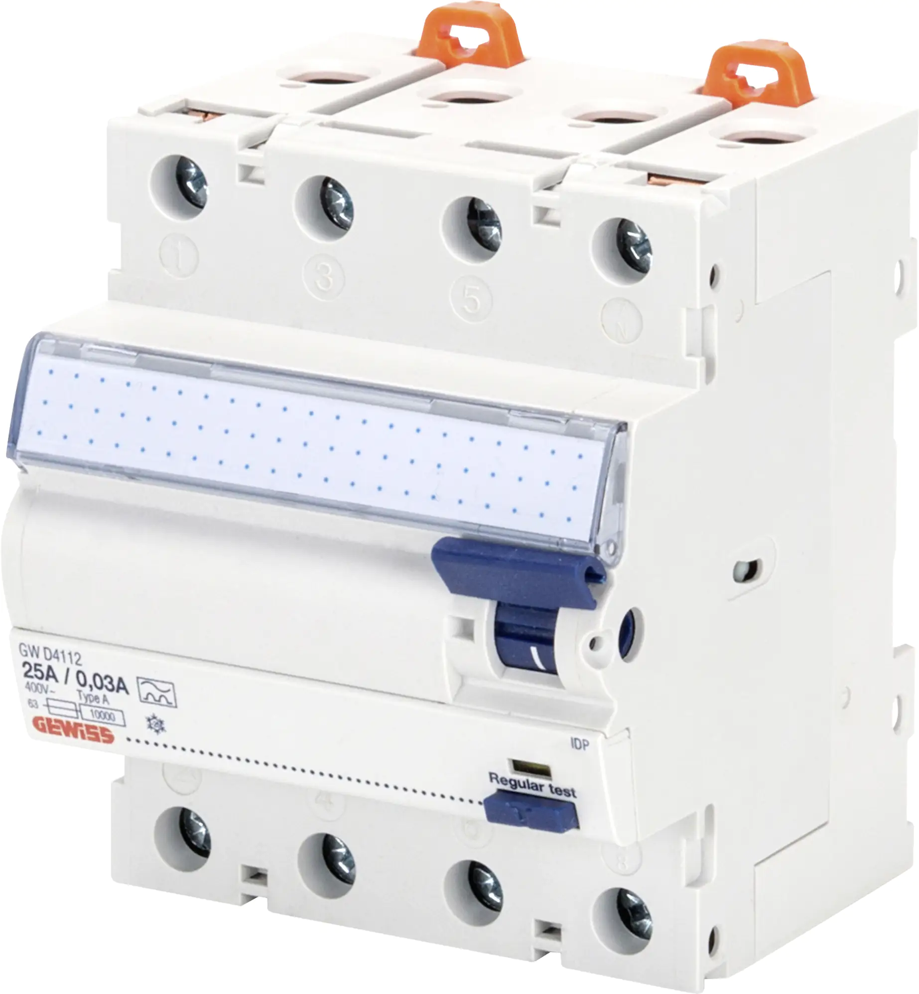 Gewiss FI-Schutzschalter 4-polig 63A, 0,03A, Schupa-Gewiss Gewiss FI-Schutzschalter 4-polig 63A, 0,03A, Schupa-Gewiss
