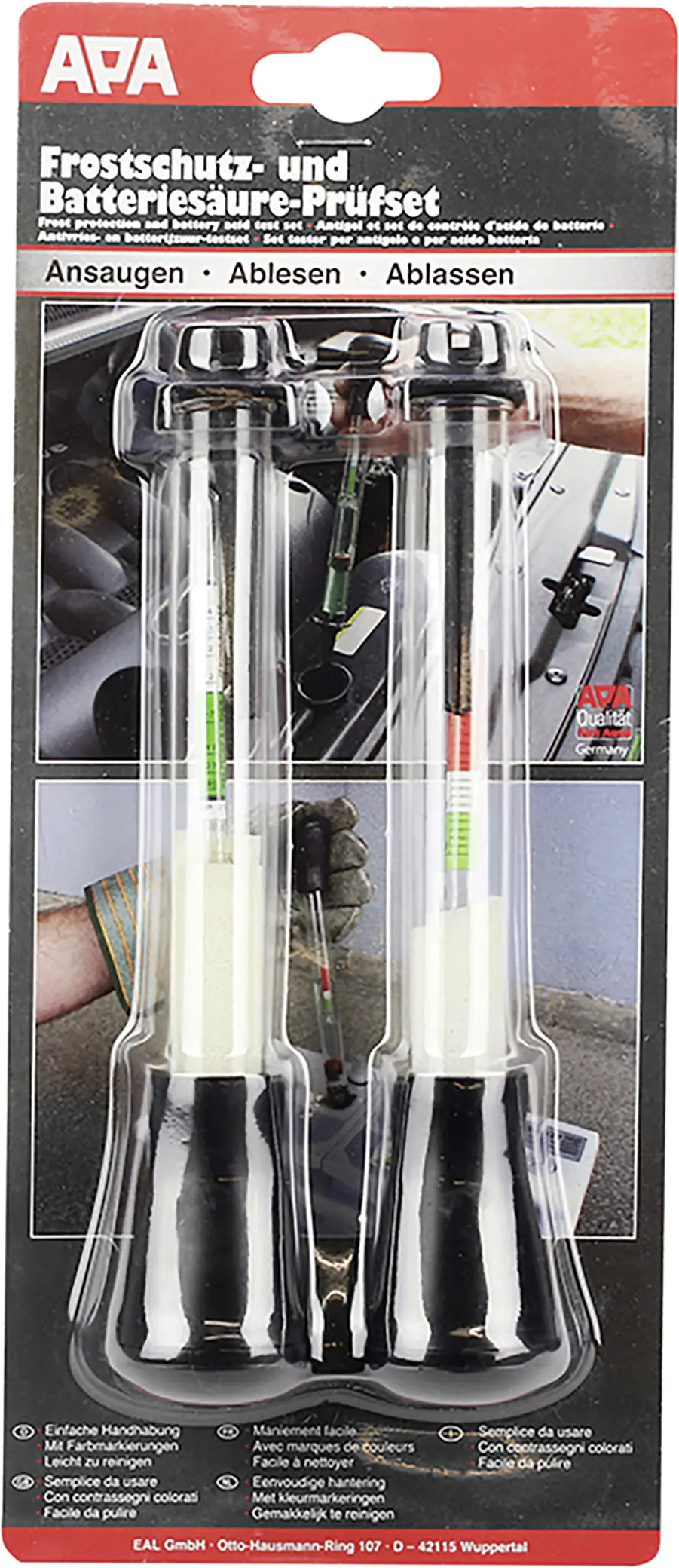 APA Frostschutz- und Batteriesäuretester APA Frostschutz- und Batteriesäuretester