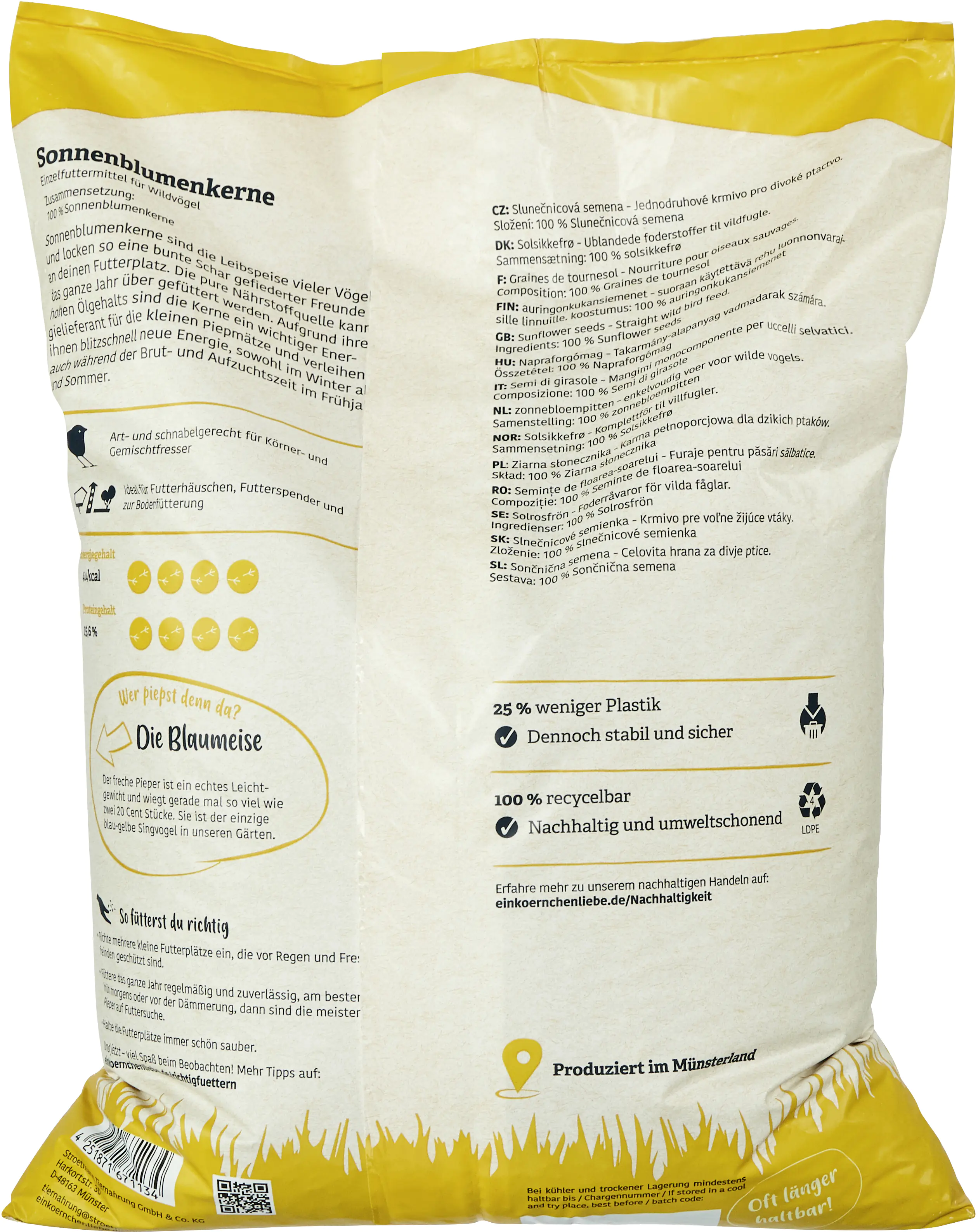 Elles Wildvogelfutter Sonnenblumenkerne 5 kg Elles Wildvogelfutter Sonnenblumenkerne 5 kg