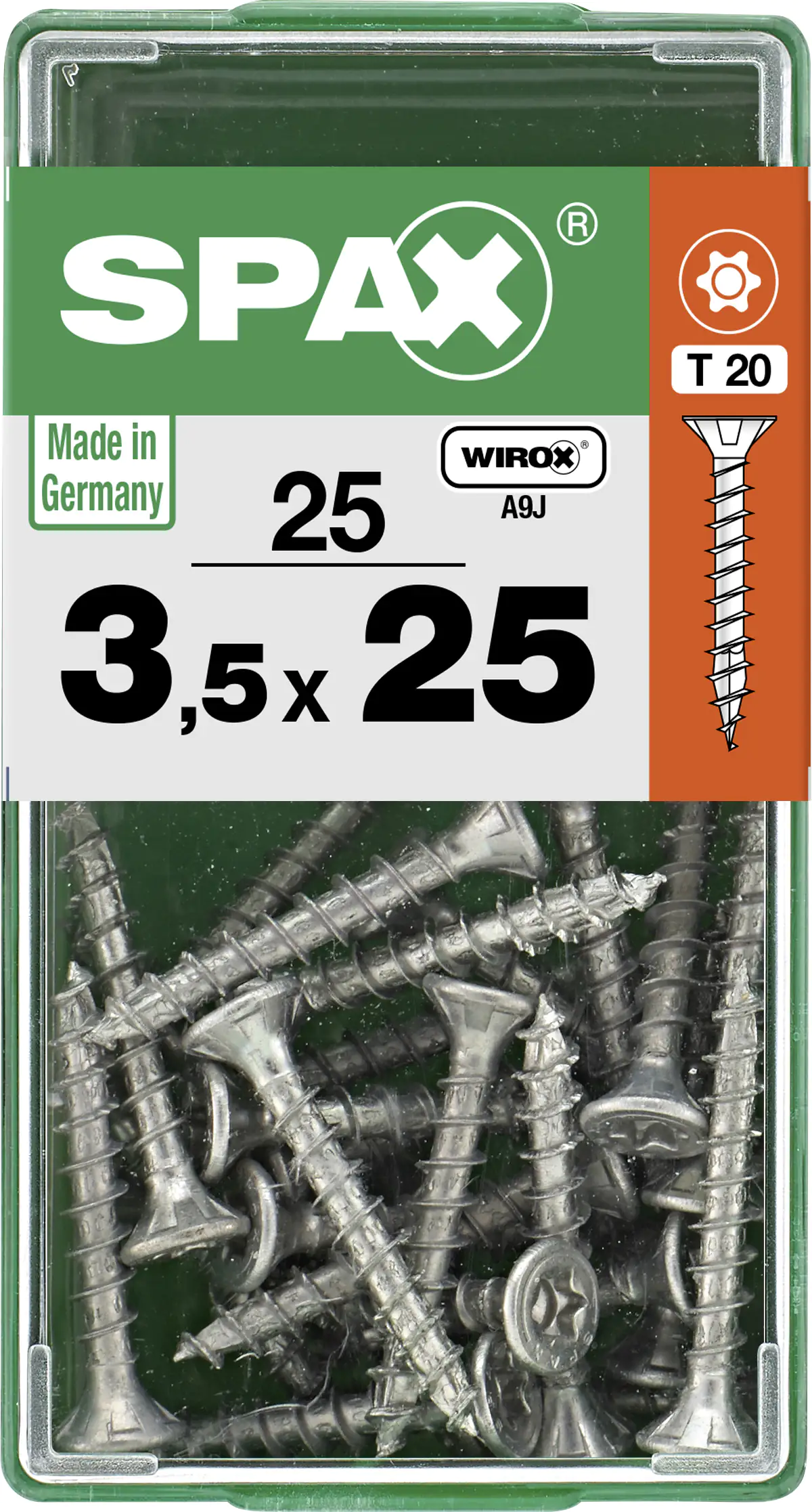 Spax Universalschrauben 3.5 x 25 mm TX 20 - 25 Stk.