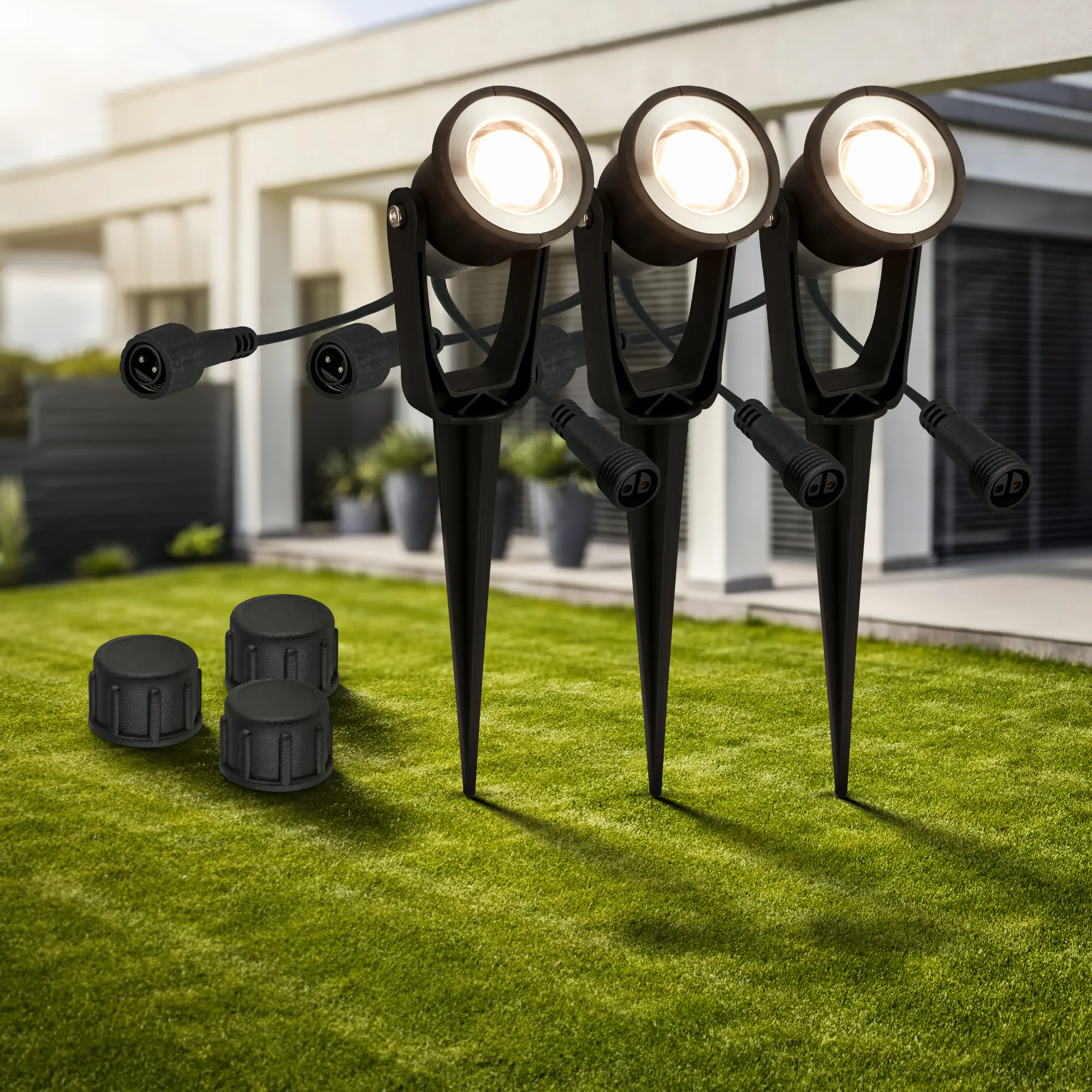 Briloner LED Wegeleuchte Lilis Connect to Shine 3er Erweiterungsset 3x1W warmweiß Briloner LED Wegeleuchte Lilis Connect to Shine 3er Erweiterungsset 3x1W warmweiß