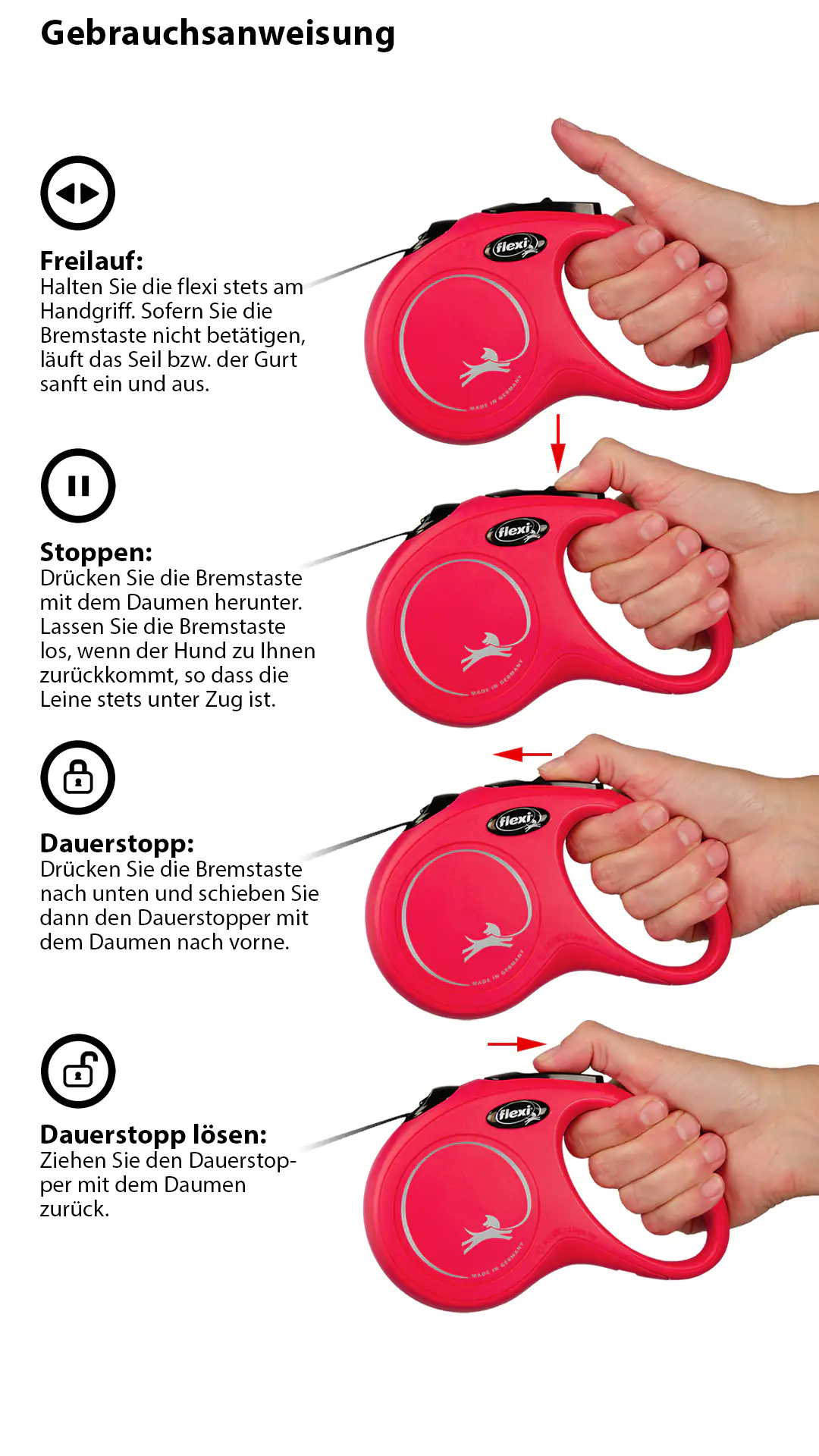 Flexi Hundeleine New Classic XS schwarz, Seil Flexi Hundeleine New Classic XS schwarz, Seil