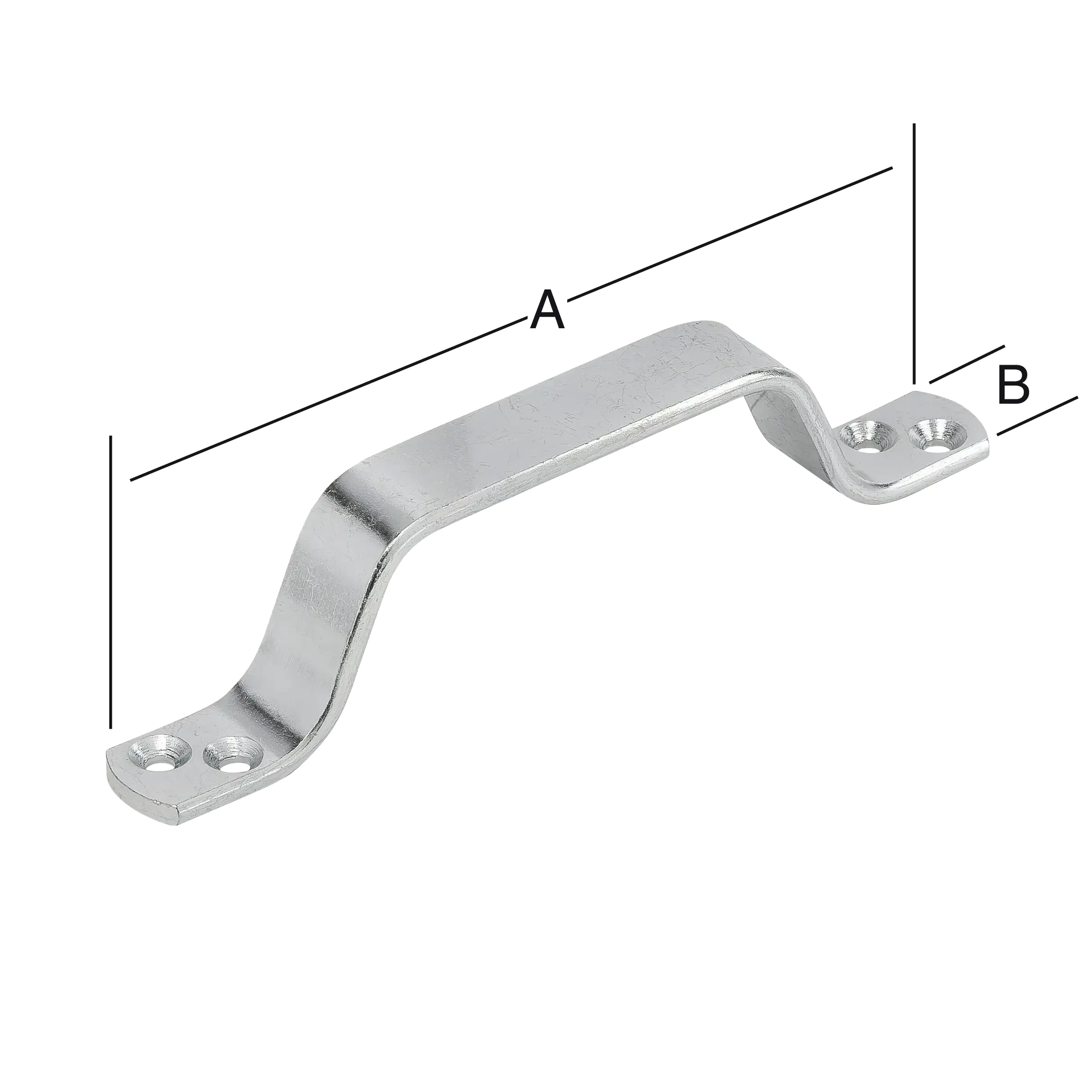 Vormann Handgriffe verzinkt 200 x 20 mm