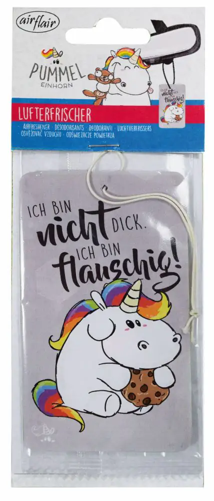 airflair Papierlufterfrischer Pummeleinhorn flauschig Bubblegum