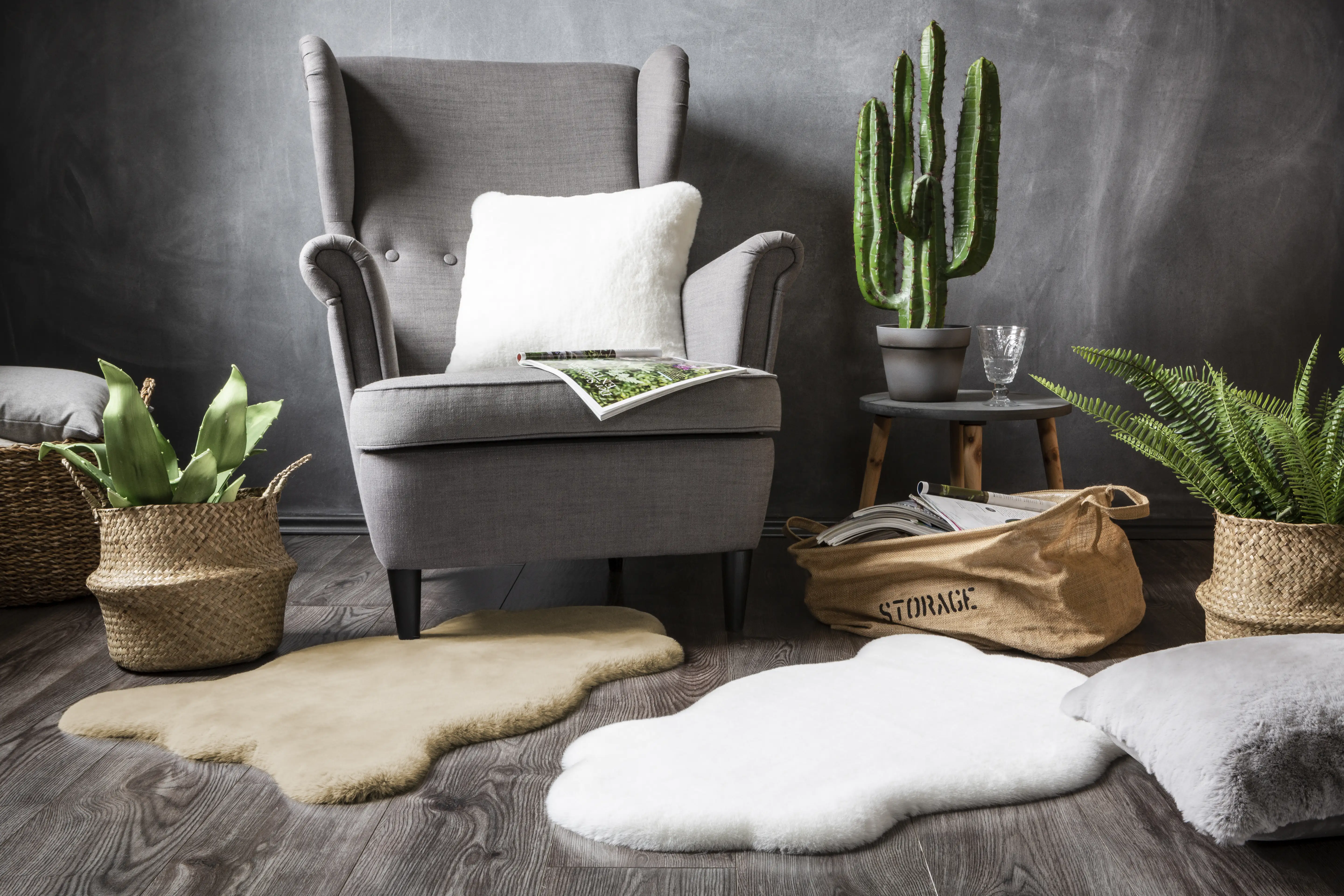 4002398885371_2 Andiamo Kunstfell Cingoli beige, 55 x 80 cm