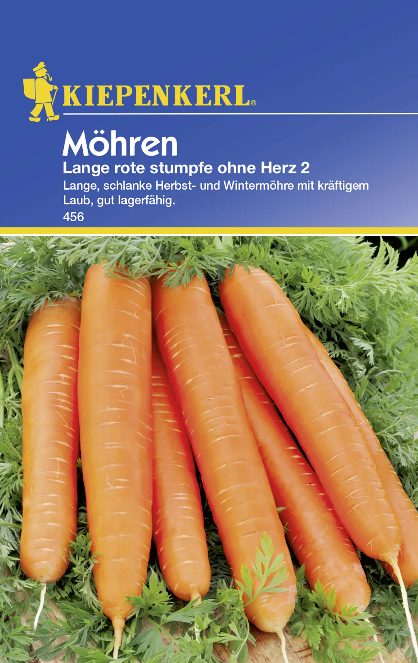 Kiepenkerl Möhre Lange rote stumpfe ohne Herz 2 Daucus carota ssp. sativus, Inhalt: ca. 10 lfd. Mete