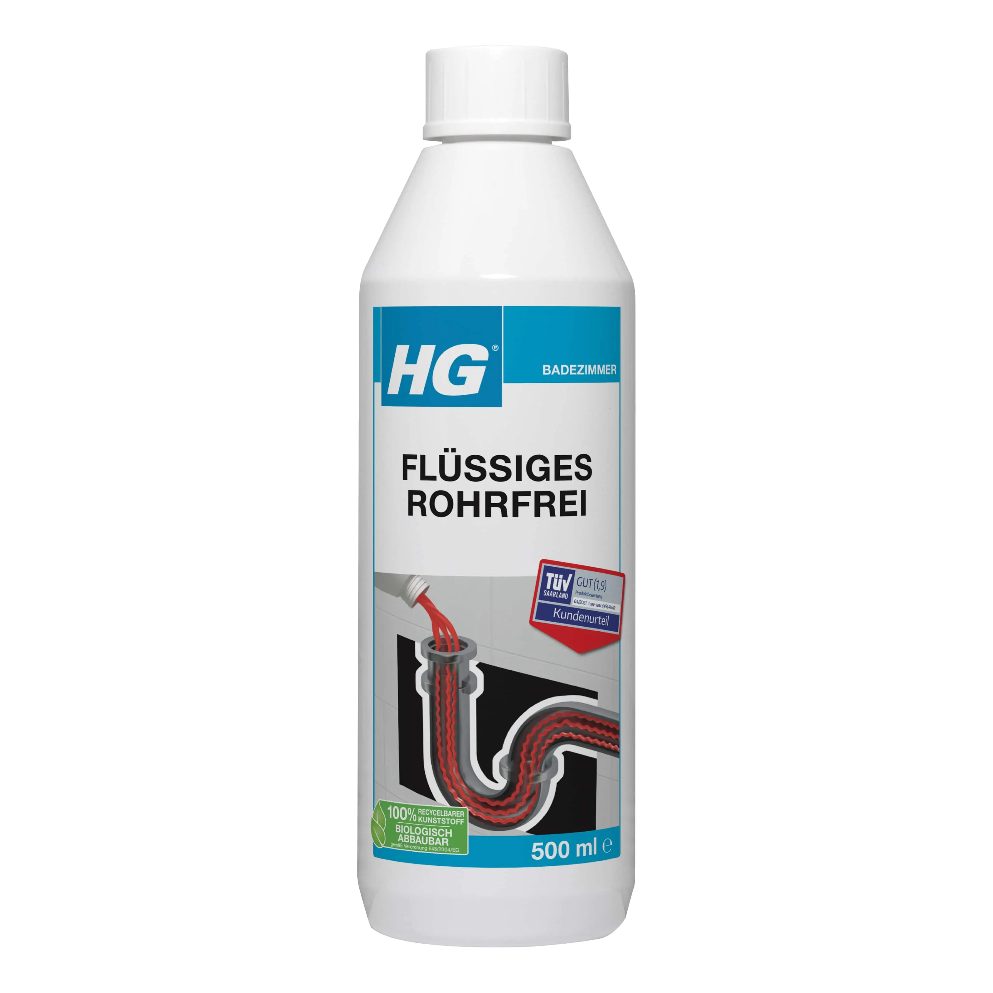 HG Rohrfrei flüssig  500 ml HG Rohrfrei flüssig  500 ml