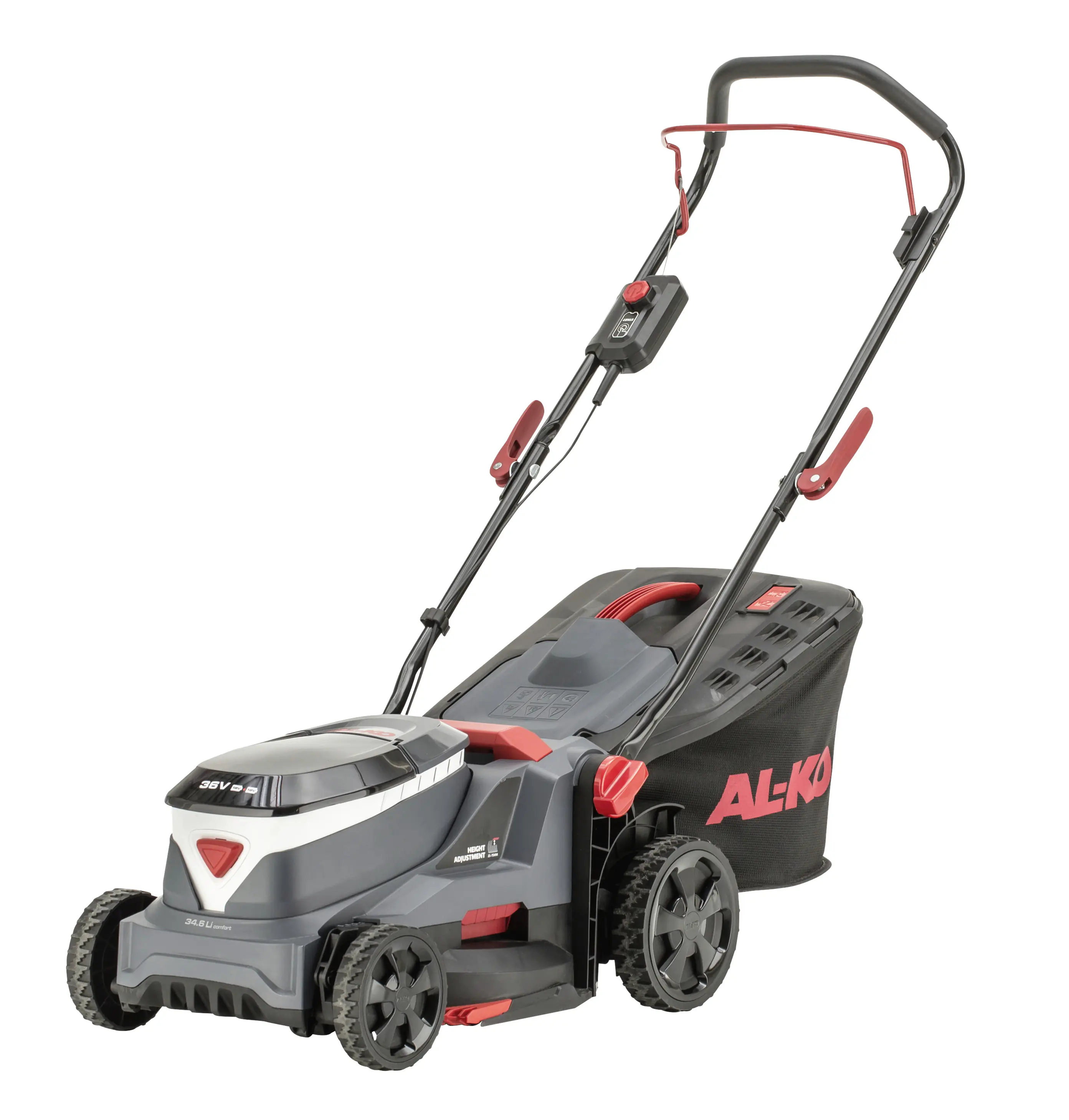  AL-KO Akku-Rasenmäher 34.6 Li Comfort 18 V 34 cm Schnittbreite inkl. 2 Akkus und Doppel-Ladegerät