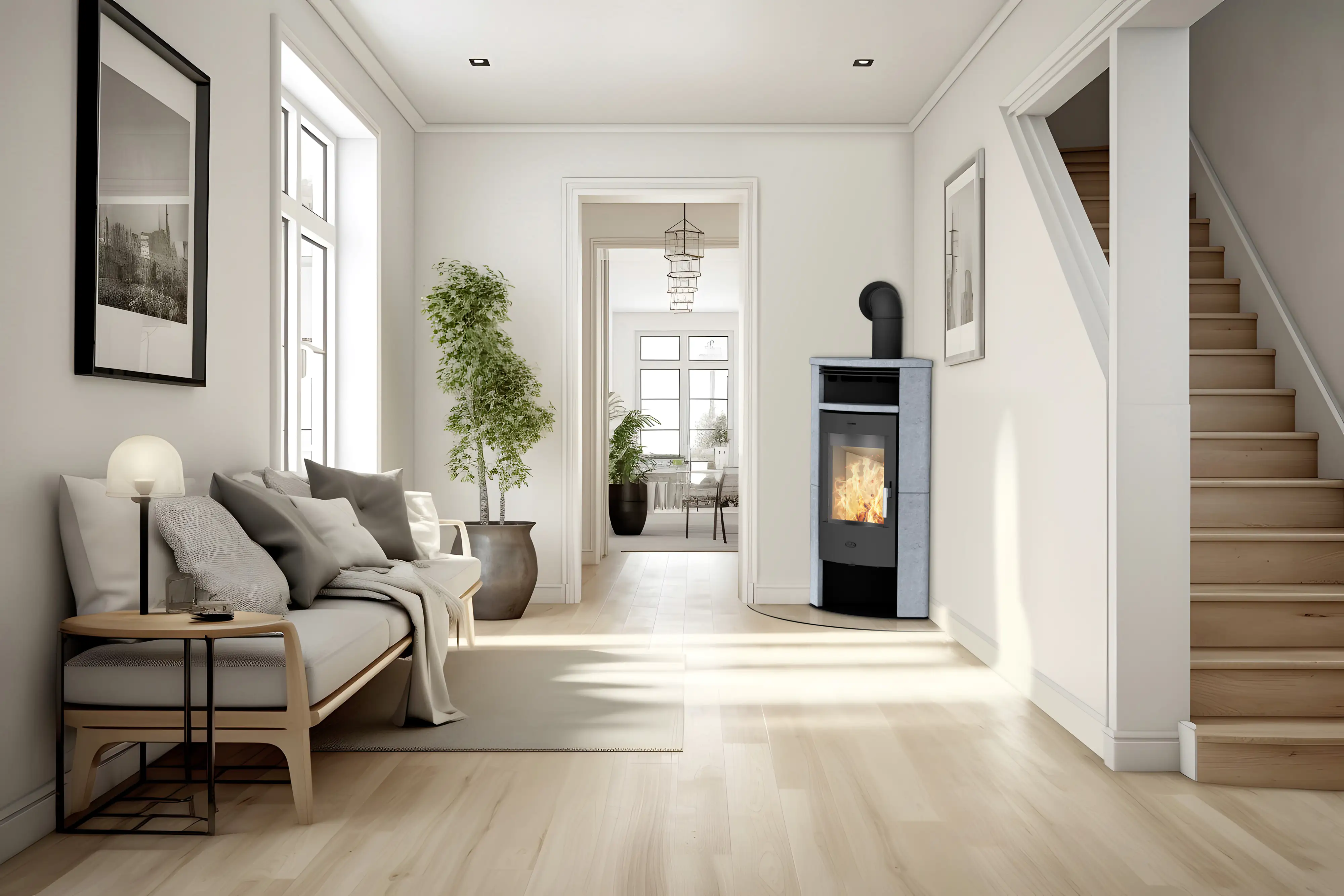 Fireplace Kaminofen Malta Speckstein 6 kW