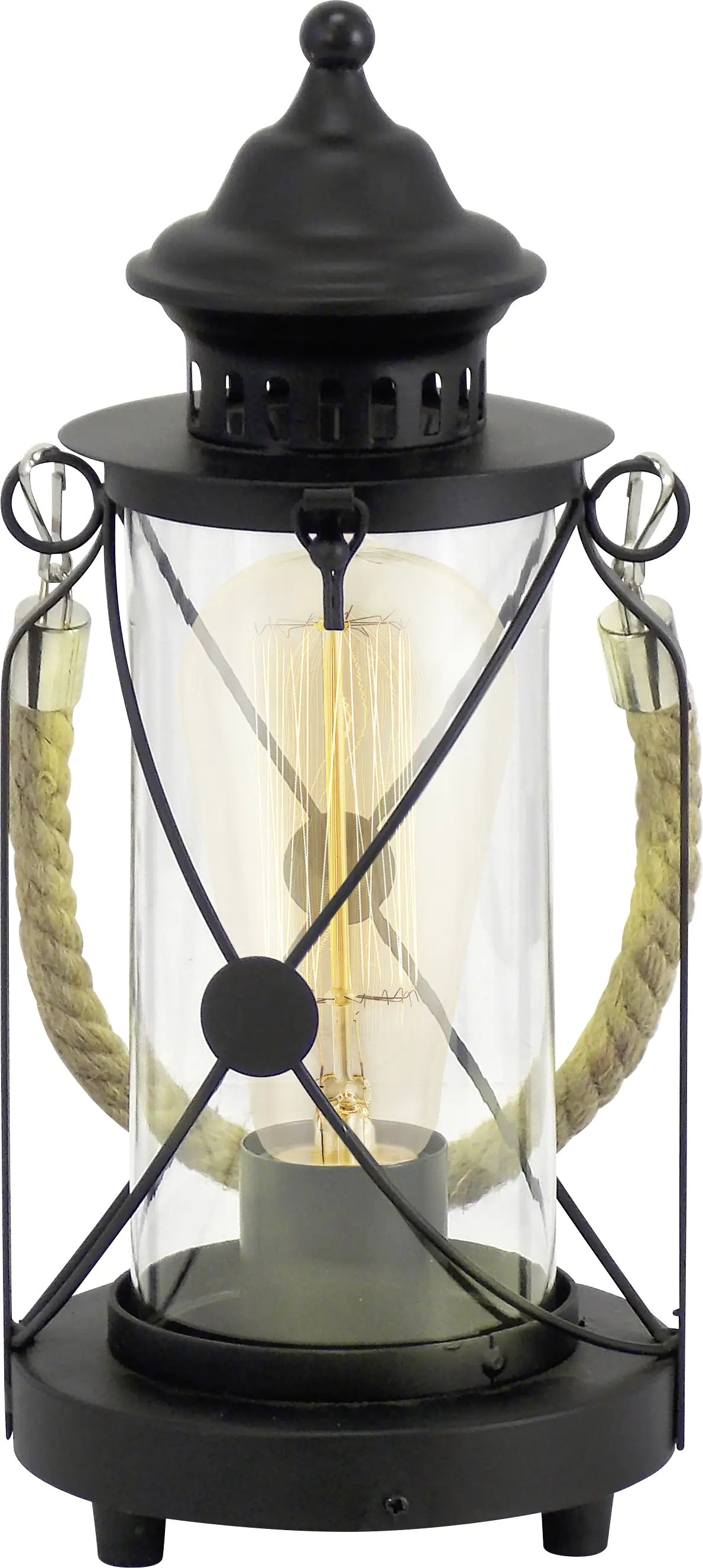 Eglo Tischleuchte Bradford schwarz 33 x 14 cm E27, max. 60 W