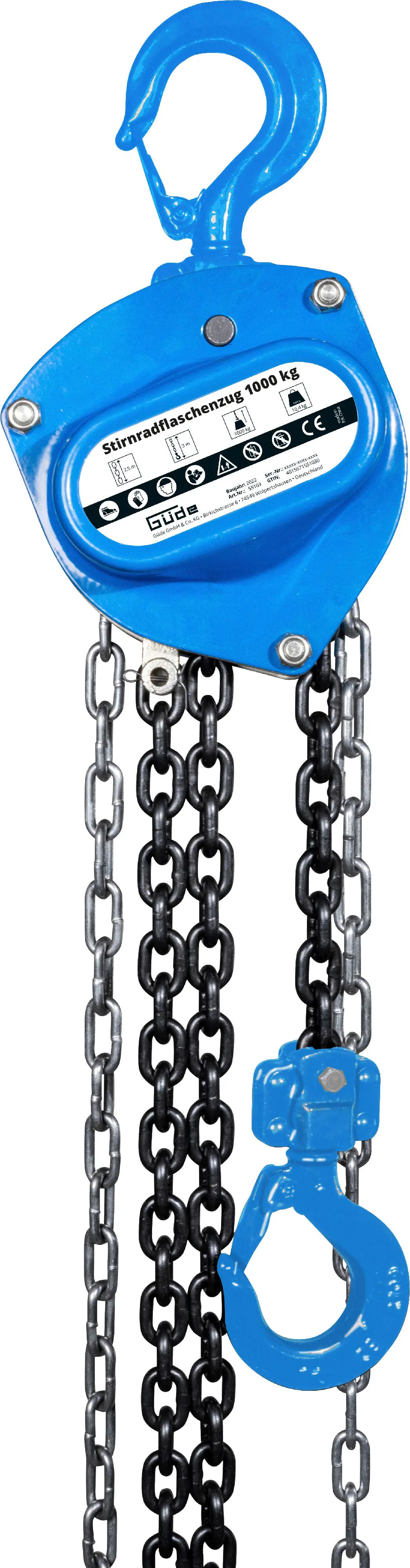 Güde Ketten-Flaschenzug 1000 kg