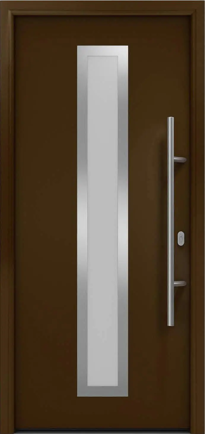 EcoStar Haustür ISOPRO IP 700S terrabraun 110 x 210 cm