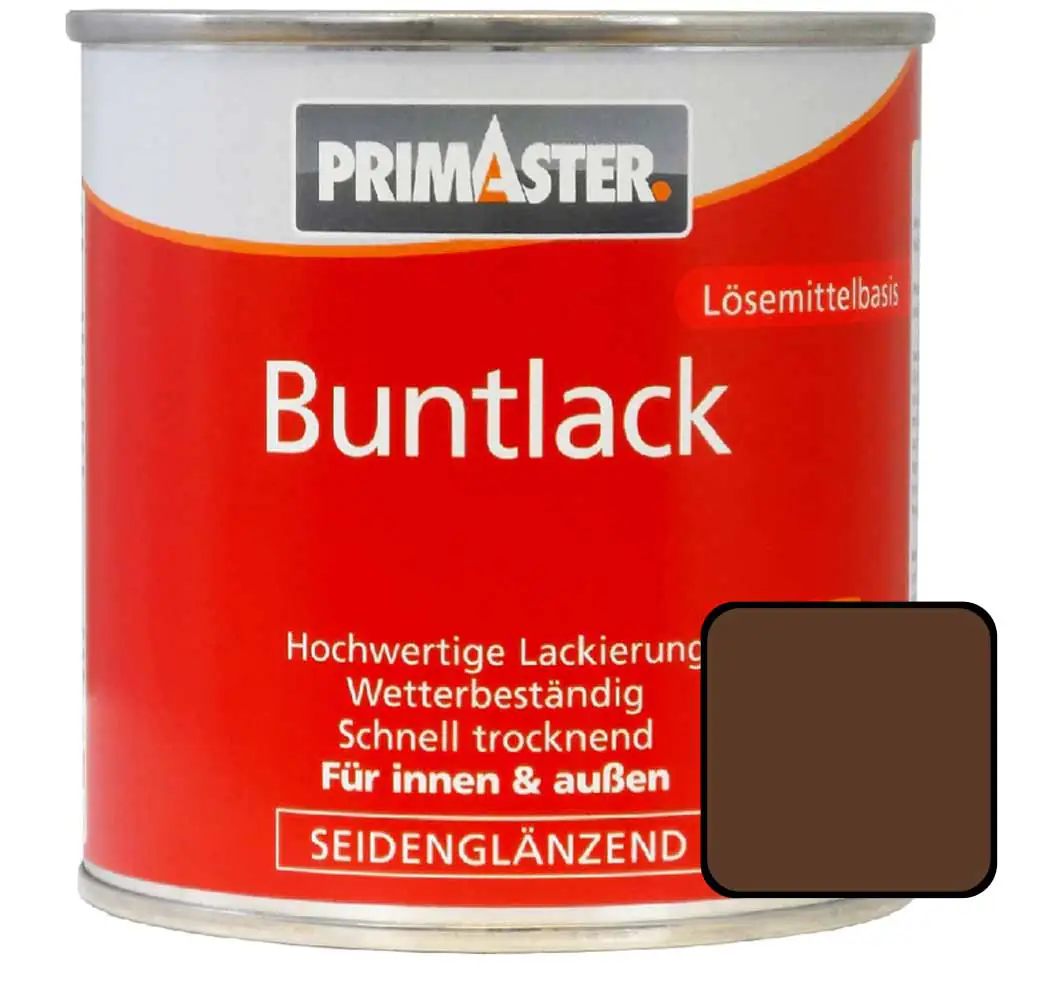 Primaster Buntlack RAL 8011 125 ml nussbraun seidenglänzend