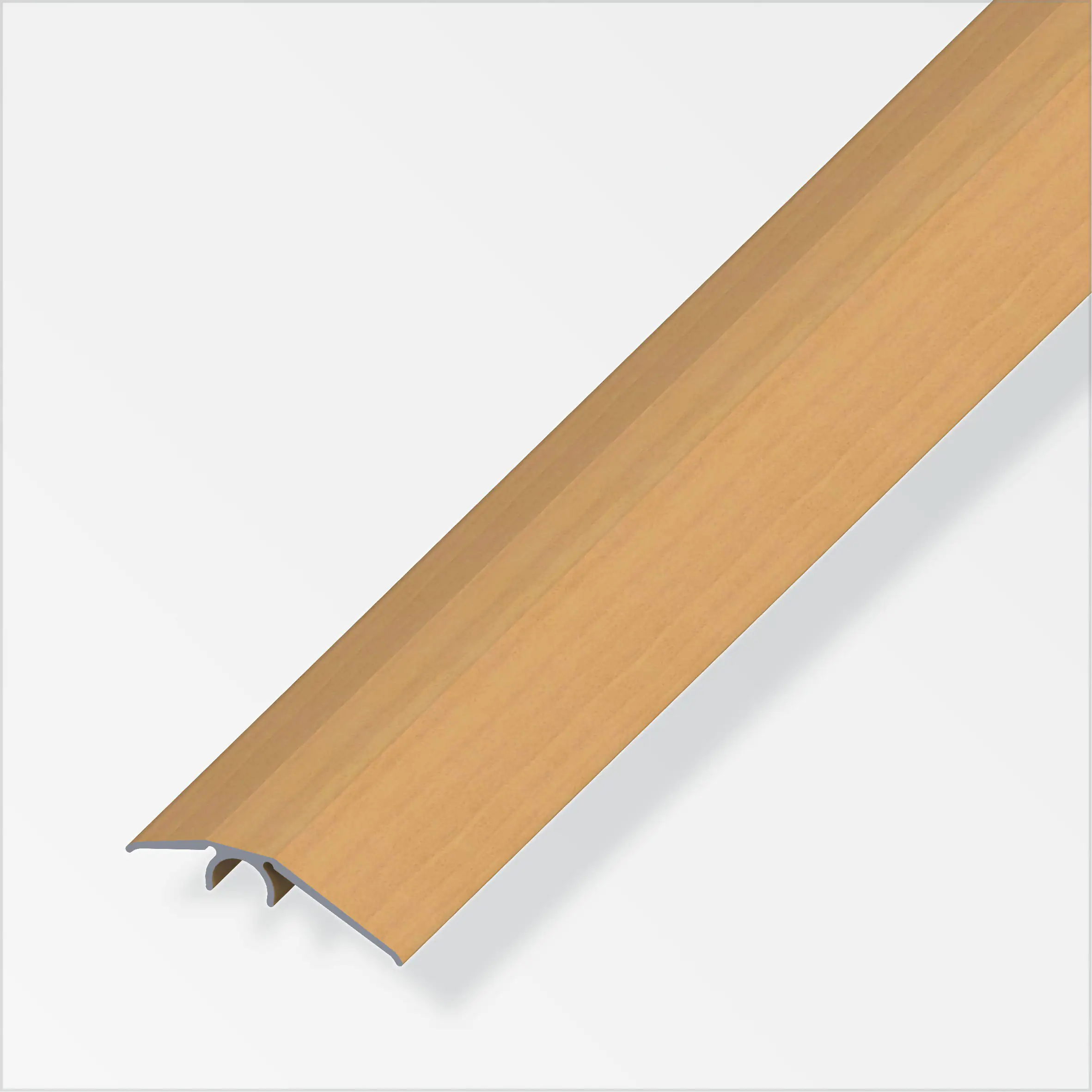 4001116880940 alfer Niveauausgleichs-Profil 1 m, 40 mm Alu beschichtet sublimiert buche