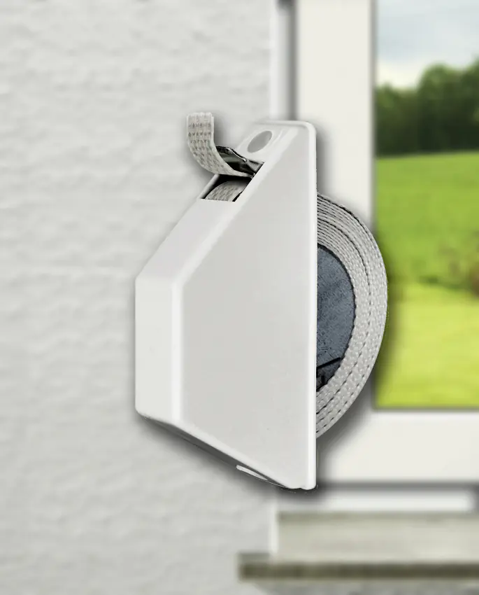 Schellenberg Halbeinlaßwickler mini weiß inkl. 5 m Gurt