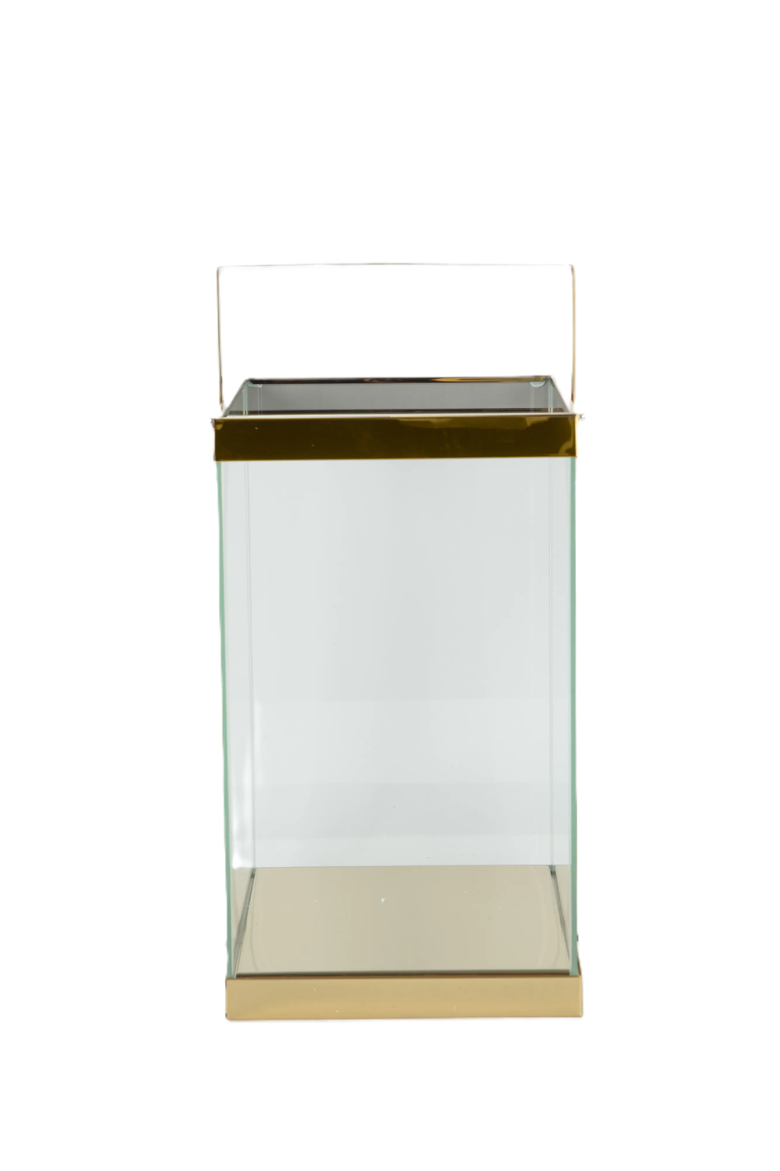 TrendLine Deko Laterne Edelstahl 14 x 14 x 25 cm gold