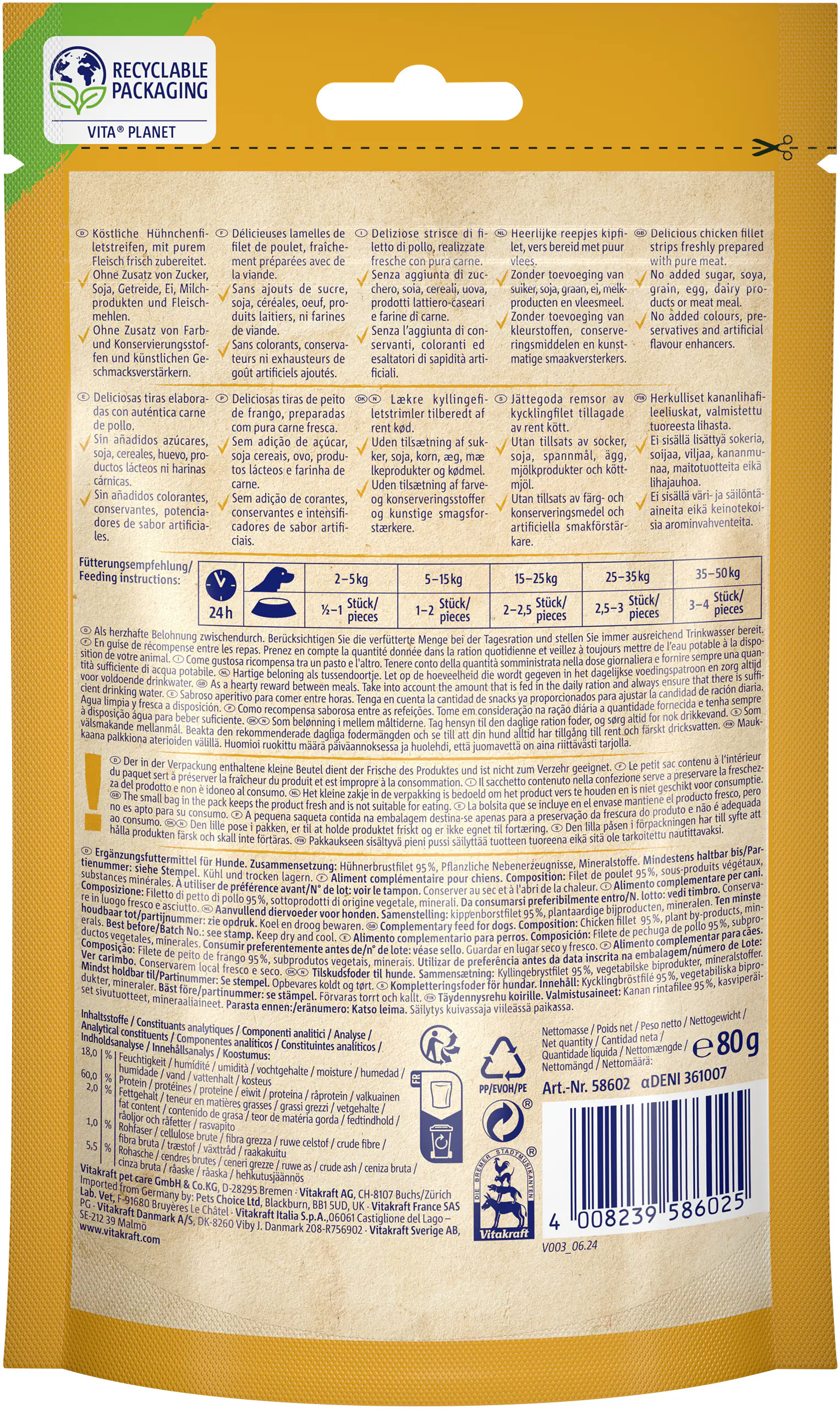 Vitakraft CHICKEN Hühnchenfilet 80 g