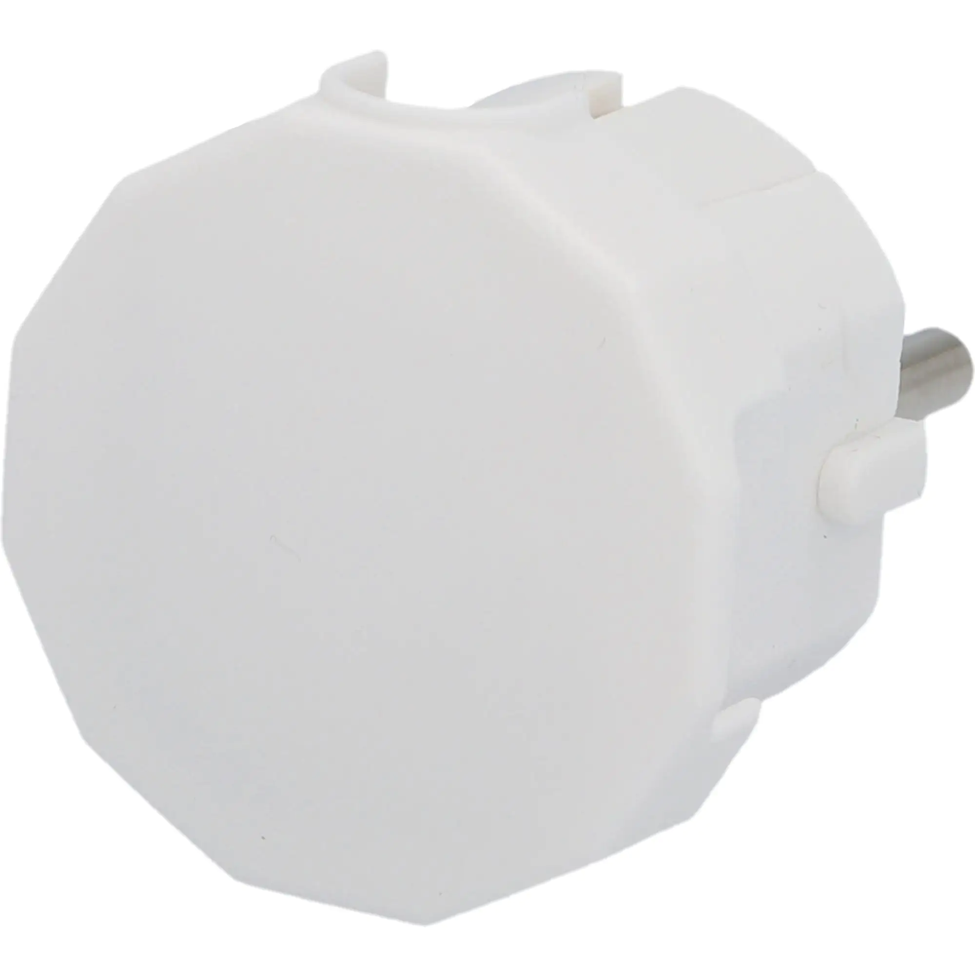 Schutzkontakt-Stecker weiß, seitliche Kabeleinführung