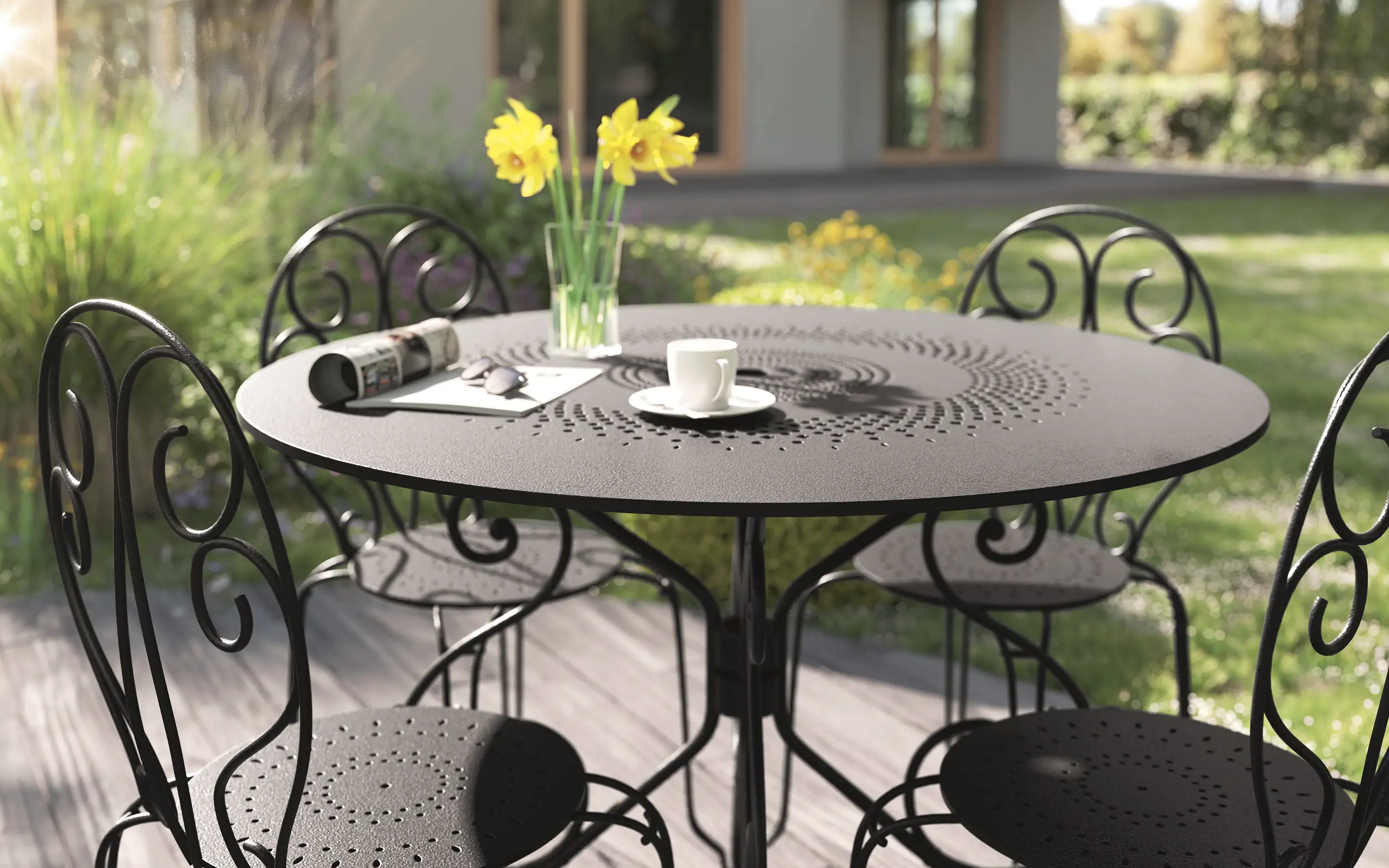 Alpina Metallschutz-Lack Hammerschlag 300 ml schwarz