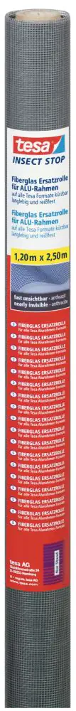 tesa Fliegengitter COMFORT Ersatzrolle 120 x 250 cm - anthrazit tesa Fliegengitter COMFORT Ersatzrolle 120 x 250 cm - anthrazit