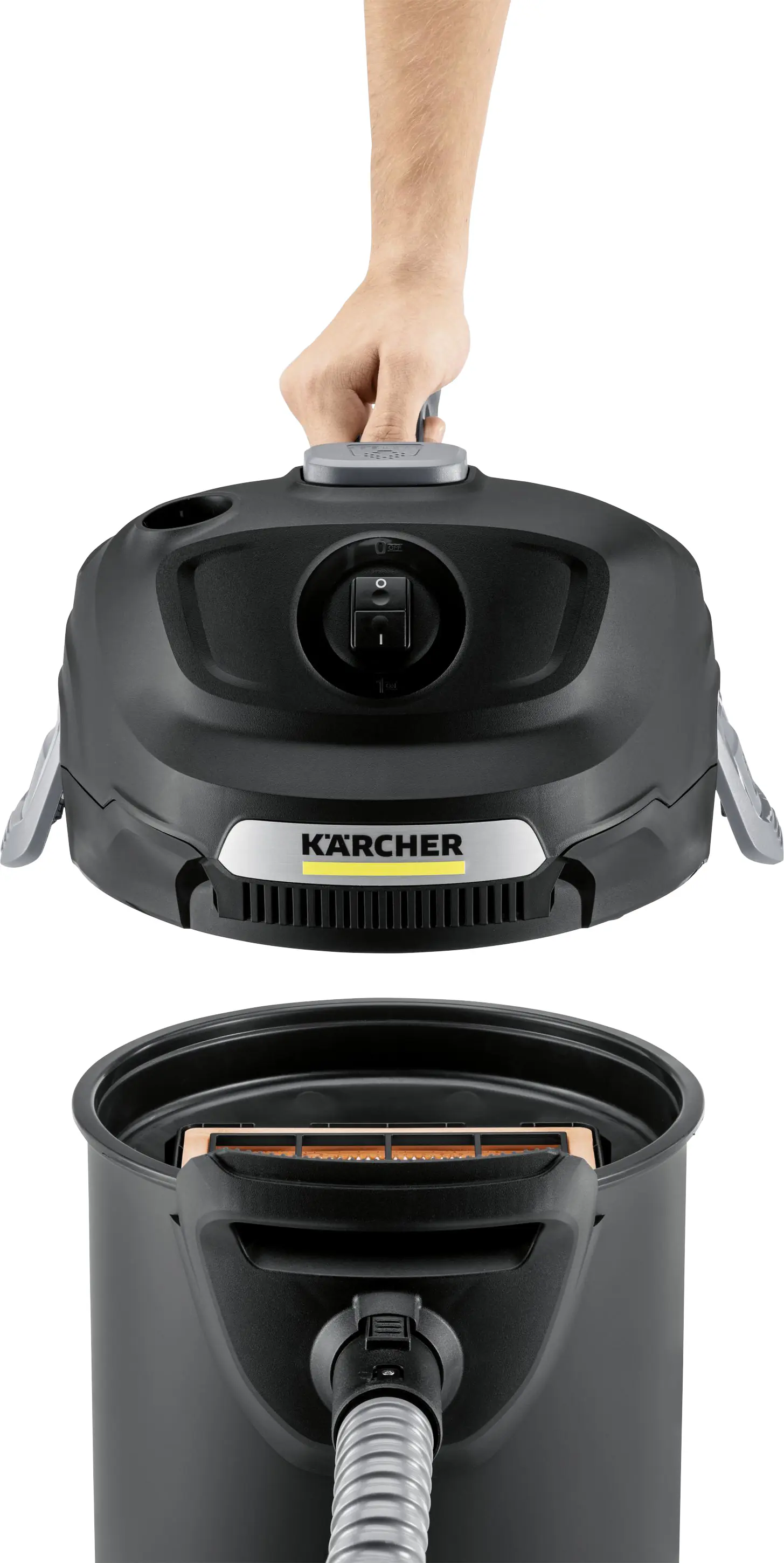 Kärcher Aschesauger AD 4 Premium 600 W 17 l für Grill und Kamin