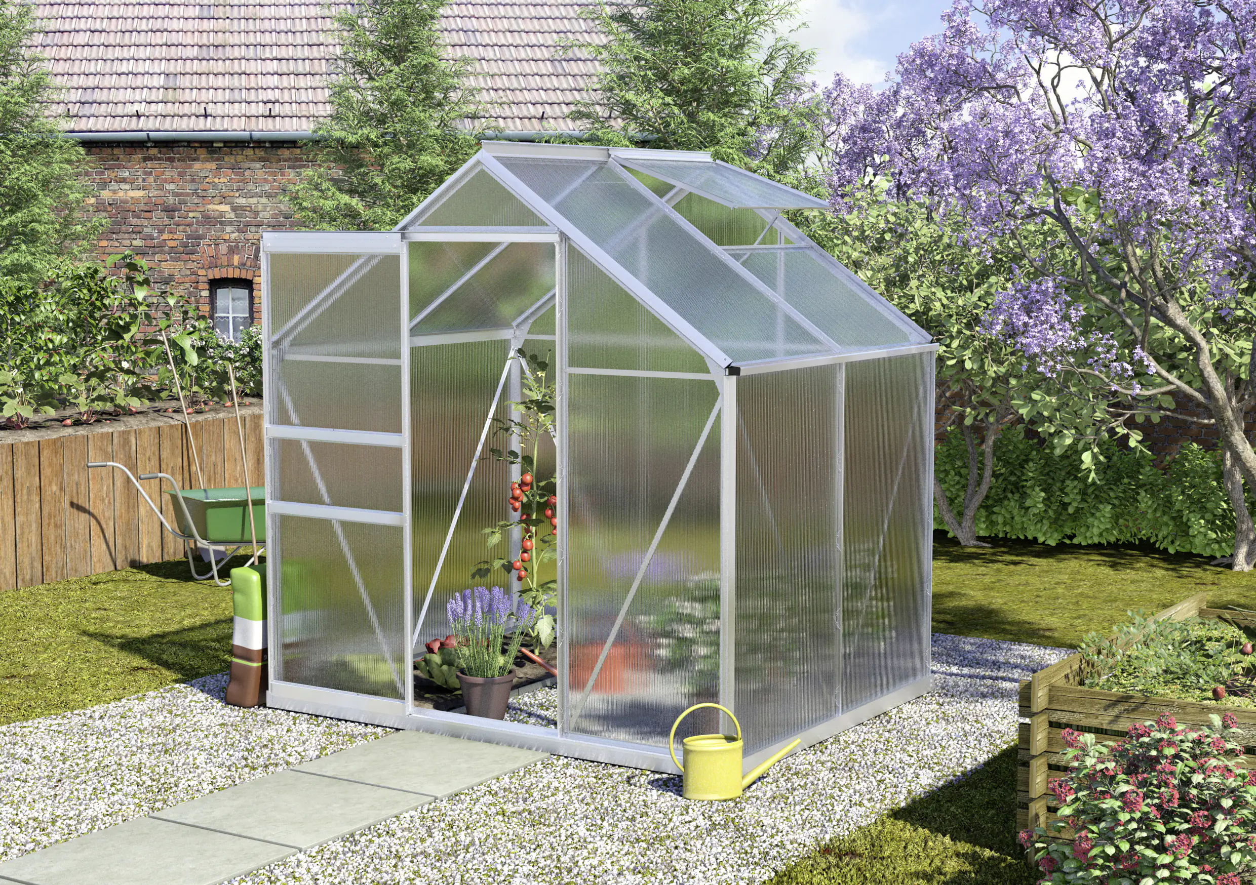 Vitavia Gewächshaus Calypso 3000 192 x 154 cm 4 mm Hohlkammerplatten