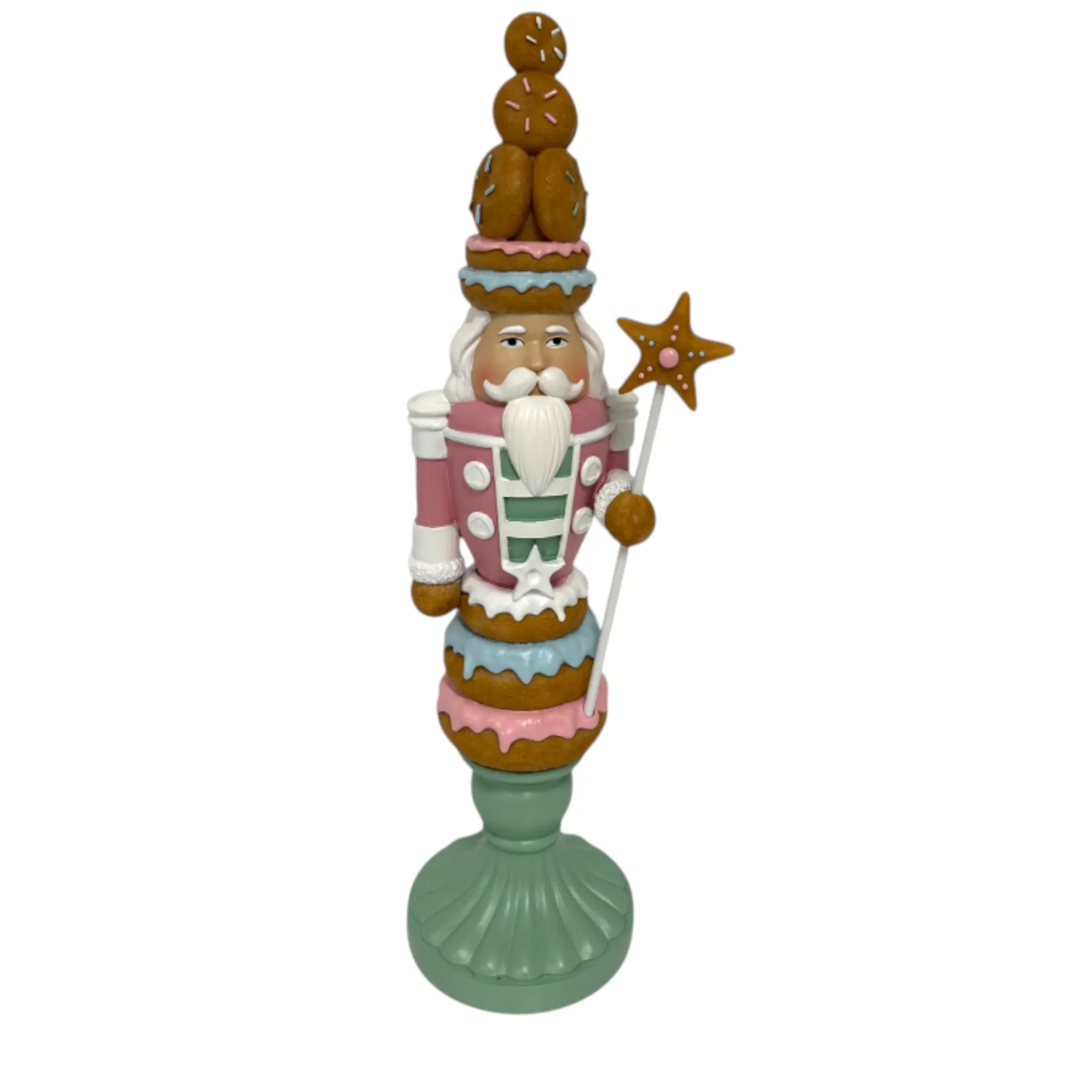 Dekofigur Nußknacker mit Stern 58 x 17,5 x 16,5 bunt