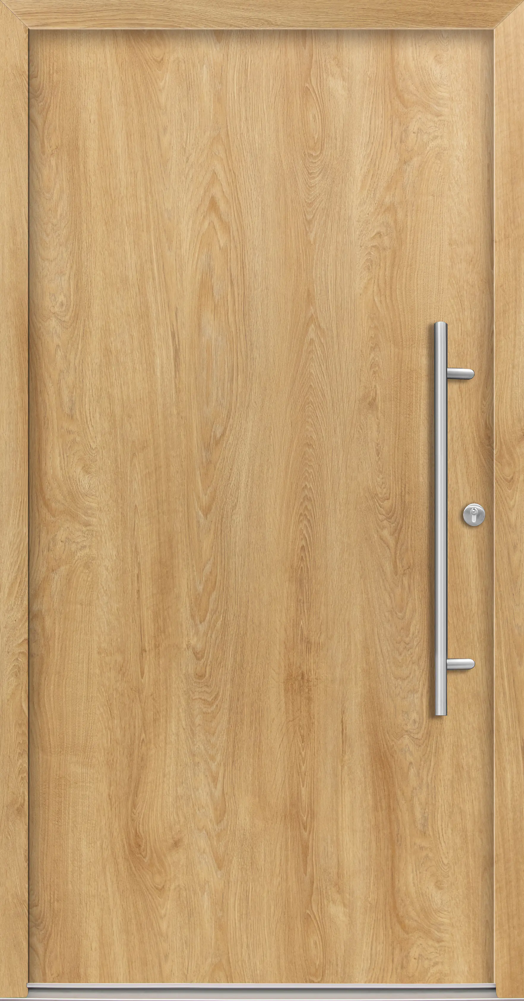 Splendoor Haustür Passivedoor Premium B05 Eiche Natur DIN Rechts 110 x 210 cm