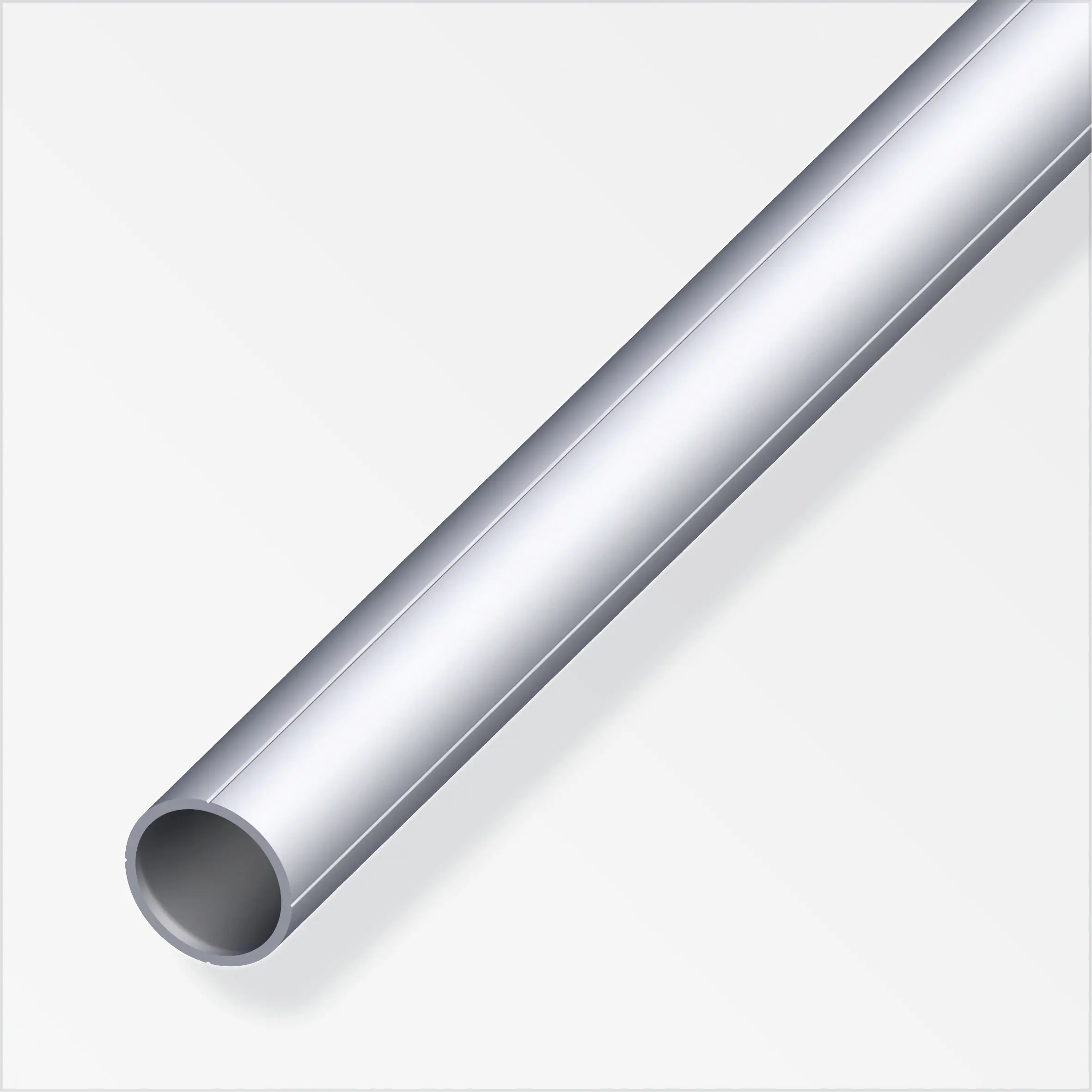 alfer Combitech Rundrohr Aluminium Ø 35,5 mm x 2,5 m pressblank