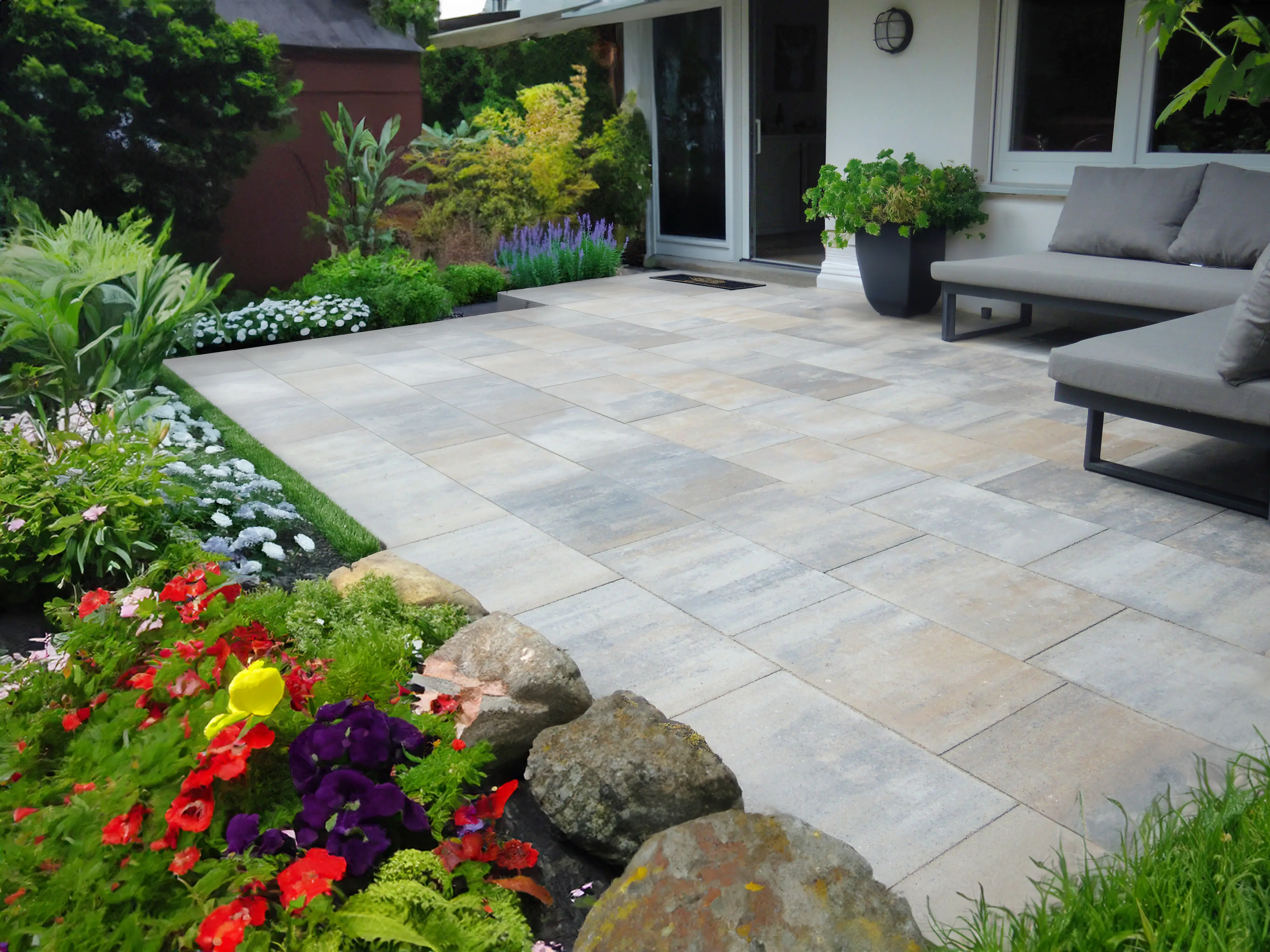 EHL Terrassenplatte Artano 60 x 40 x 4 cm muschelkalk