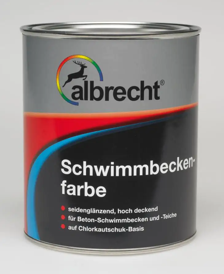 Albrecht Schwimmbeckenfarbe 2,5 L capriblau Albrecht Schwimmbeckenfarbe 2,5 L capriblau