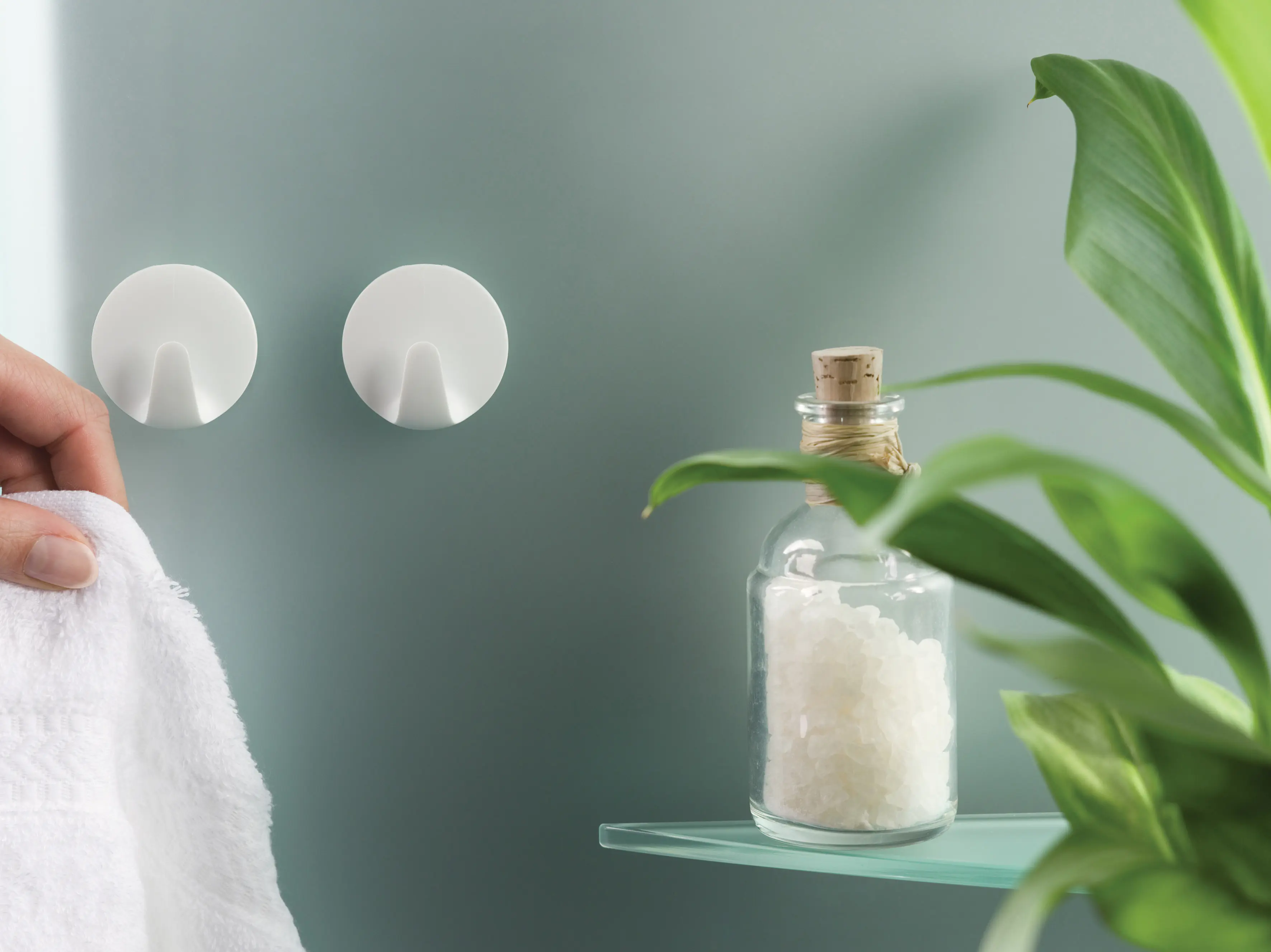 tesa Haken Powerstrip Small Kunststoff, weiß, 3er-Set, rund tesa Haken Powerstrip Small Kunststoff, weiß, 3er-Set, rund