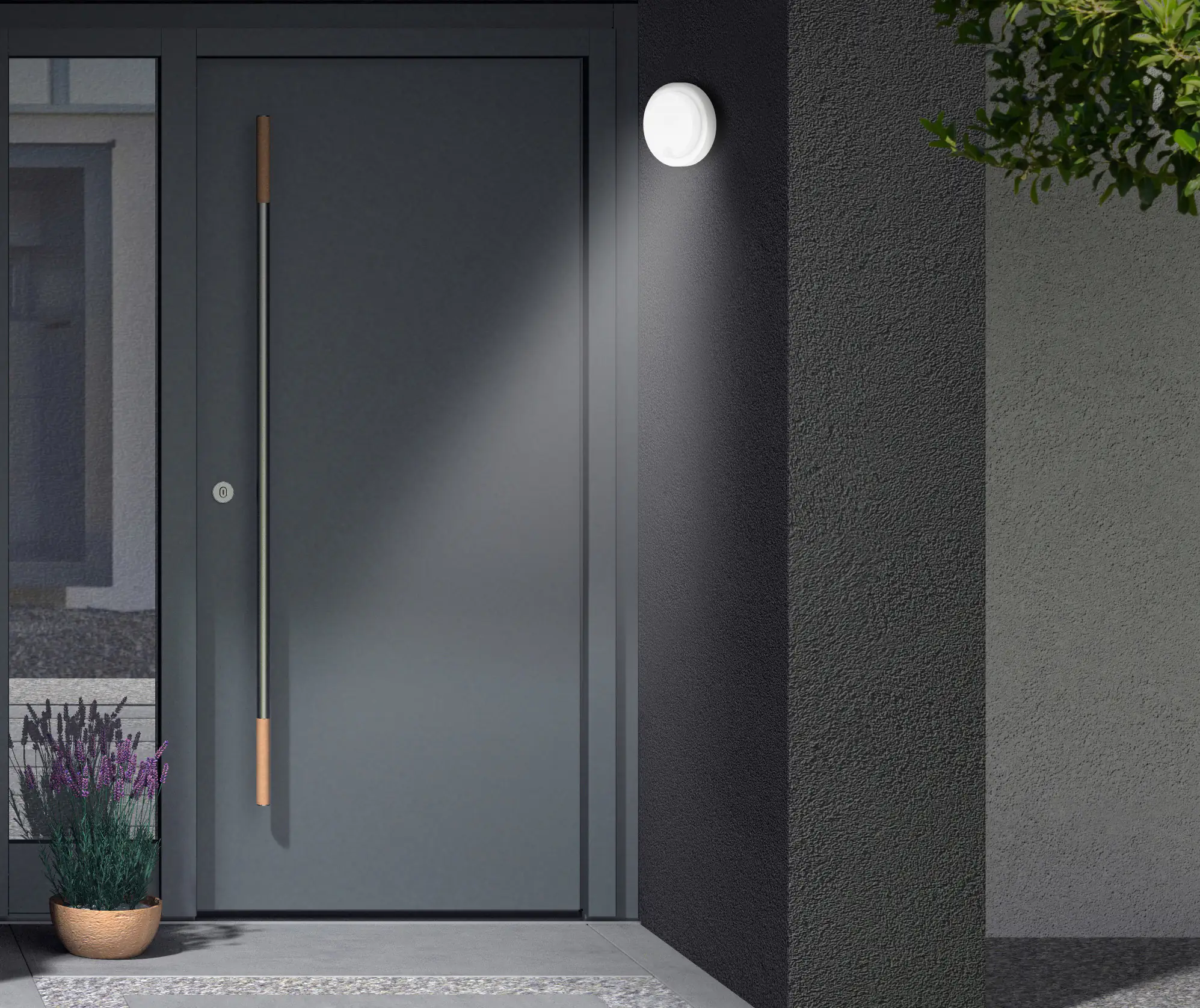 Di-Ka LED Außenleuchte Dortmund 12 Watt, 1250 lm, 4000K, Bewegungsmelder