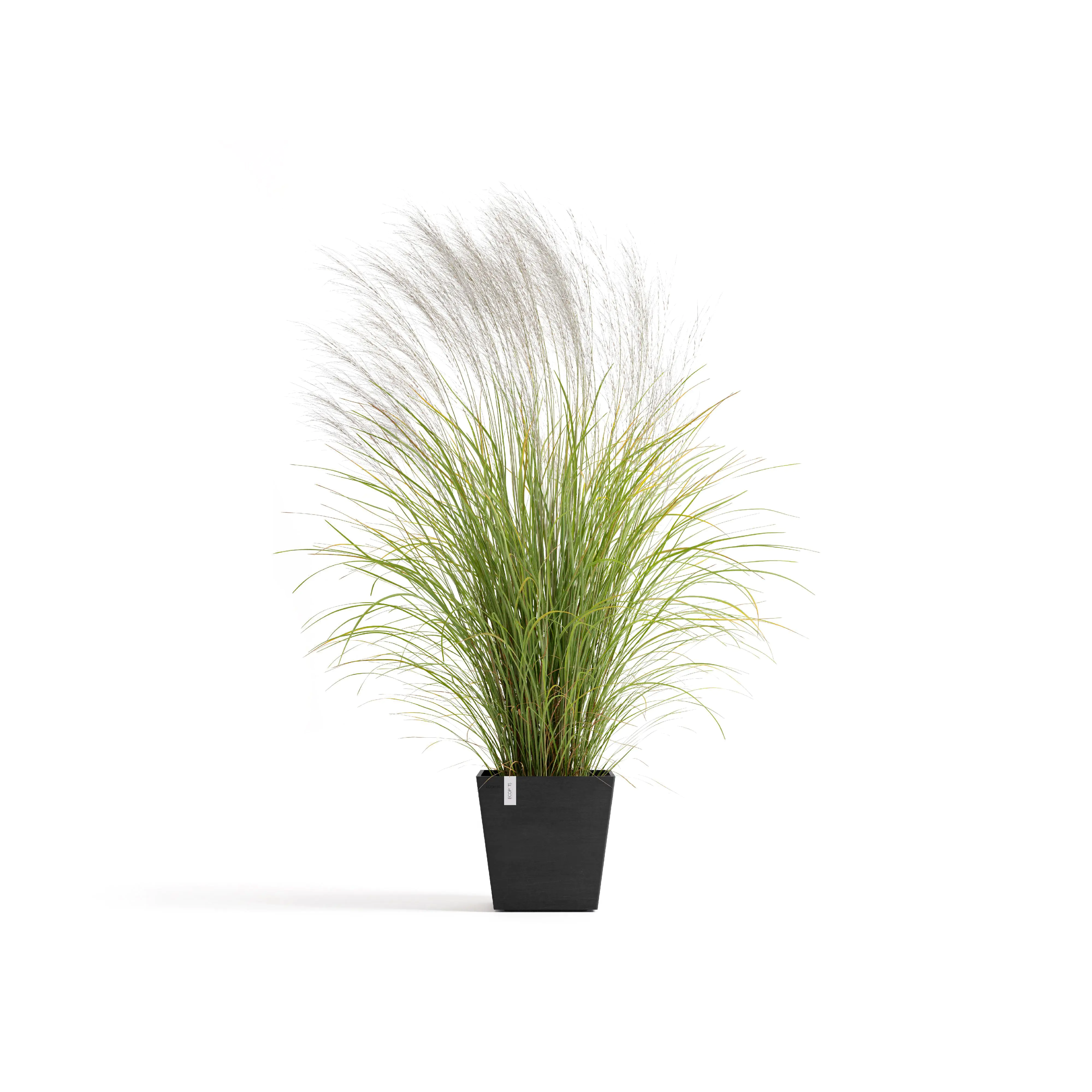 Ecopots Pflanztopf Rotterdam 35 x 35 x 34 cm dunkelgrau Ecopots Pflanztopf Rotterdam 35 x 35 x 34 cm dunkelgrau