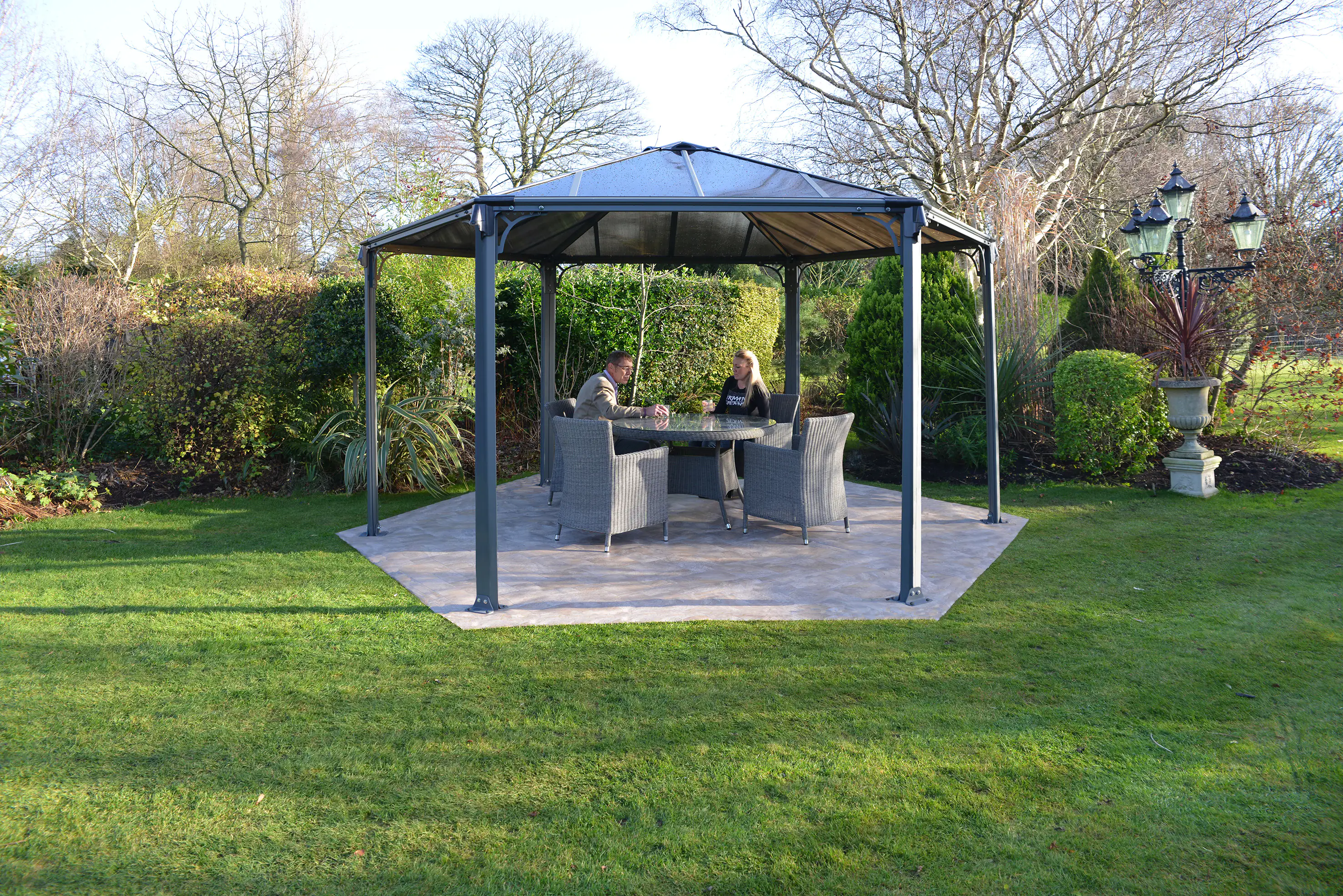 Canopia Pavillon Monaco 4500 450 x 390 cm, grau Canopia Pavillon Monaco 4500 450 x 390 cm, grau