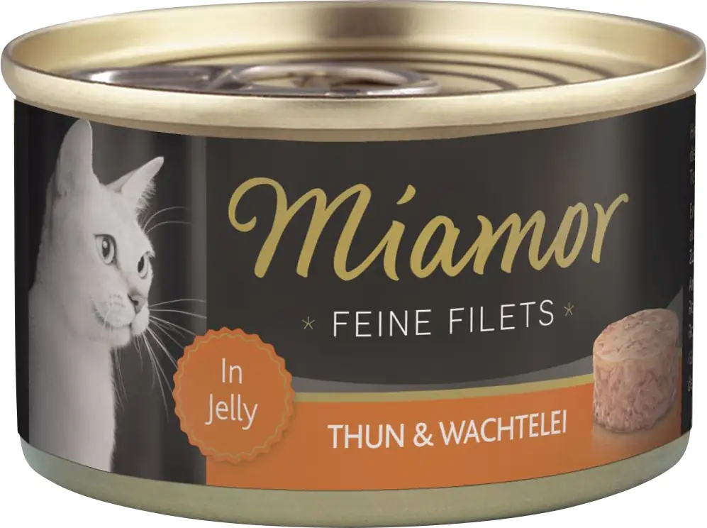 Miamor Katzennassfutter Feine Filets Thunfisch und Wachtelei 100 g 100 g