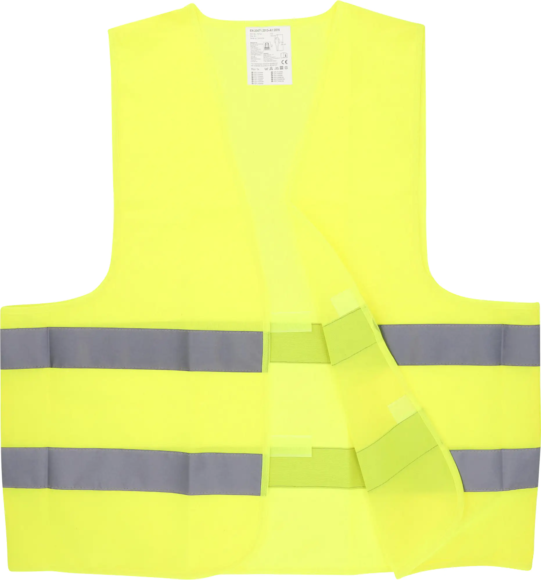 Unitec Warnweste universal gelb für Erwachsene DIN EN ISO 20471 Unitec Warnweste universal gelb für Erwachsene DIN EN ISO 20471